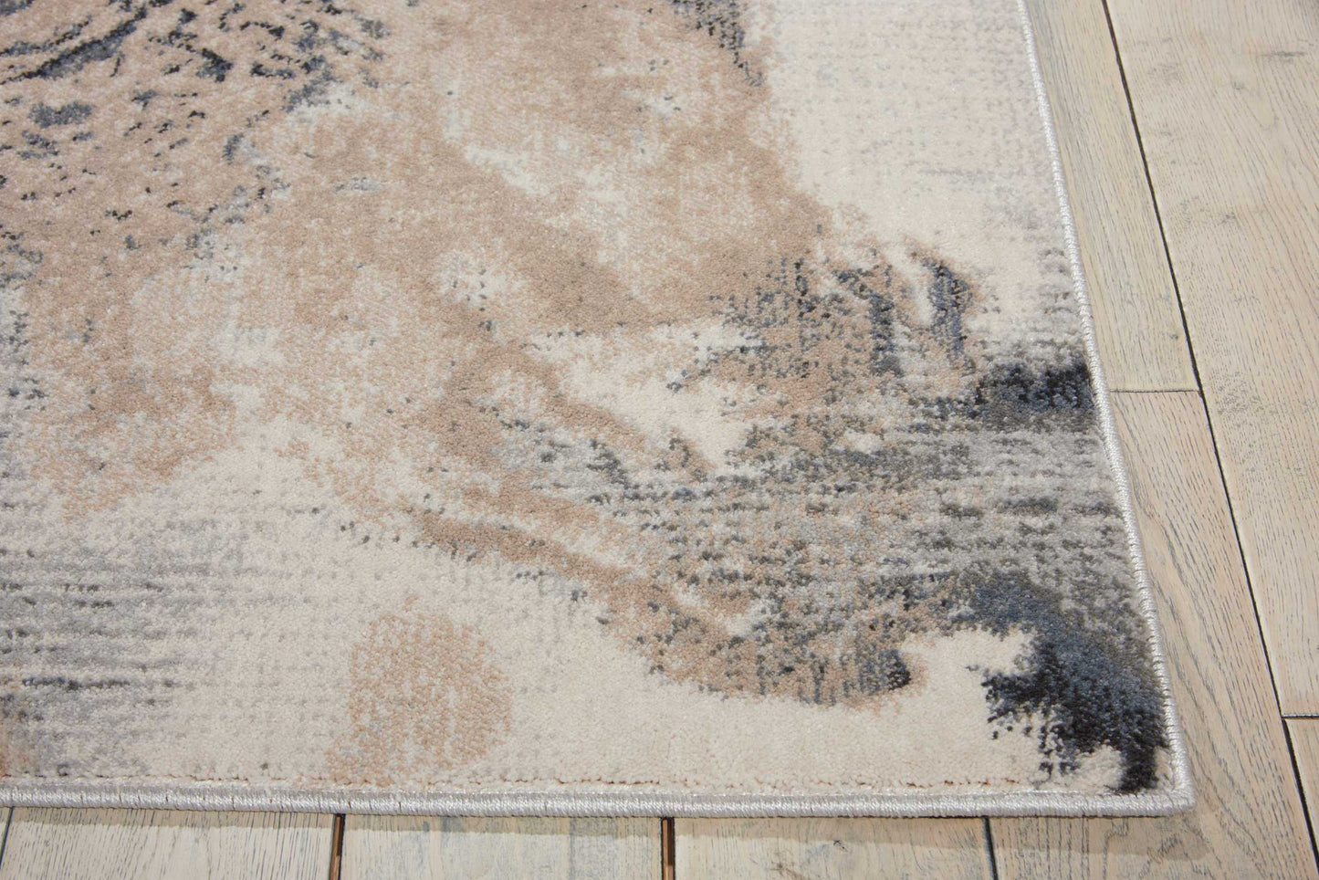 Nourison Maxell 5'3" x 7'3" Grey Modern Indoor Rug