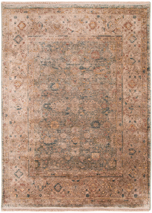 Nourison Luxurious 2' x 3' Ivory Blue Vintage Indoor Rug