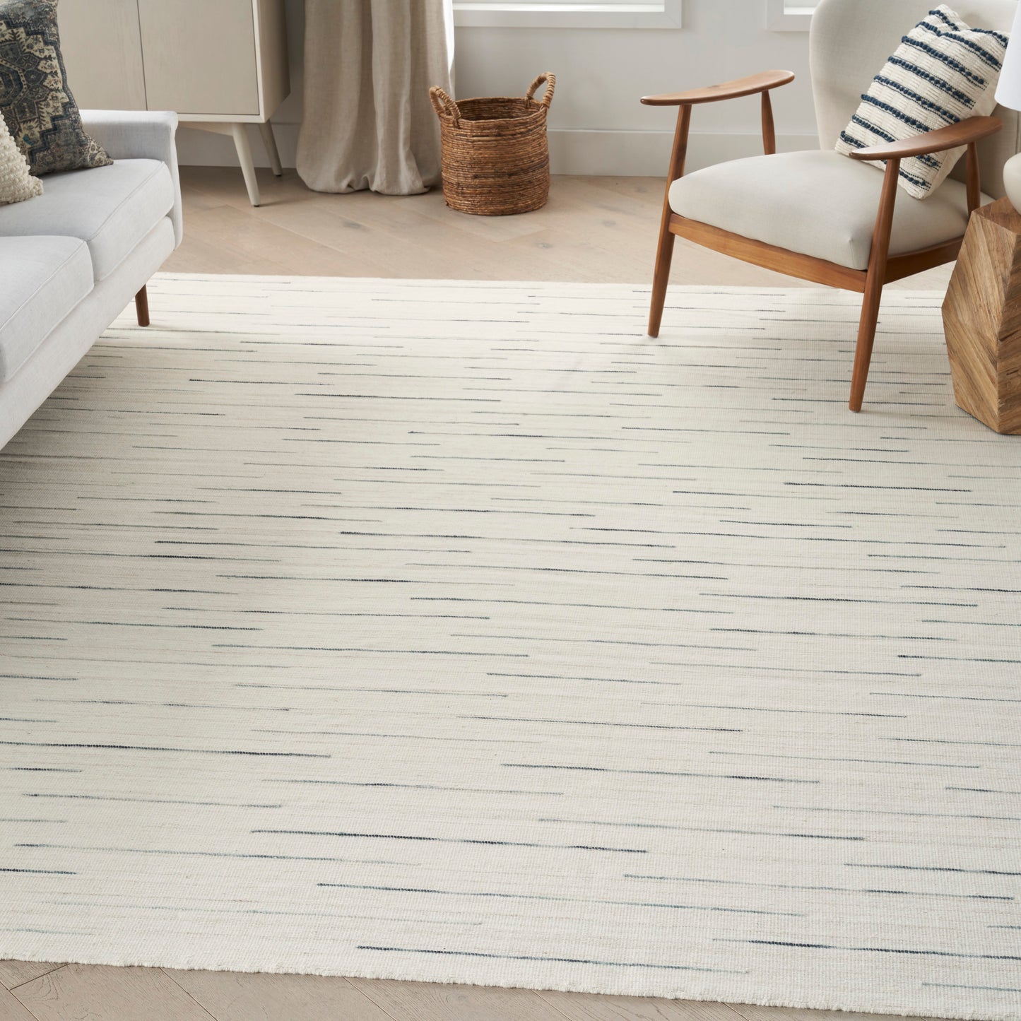 Nourison Interweave 6' x 9' Ivory Modern Indoor Rug