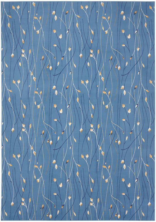 Nourison Grafix 7' x 10' Light Blue Contemporary Indoor Rug