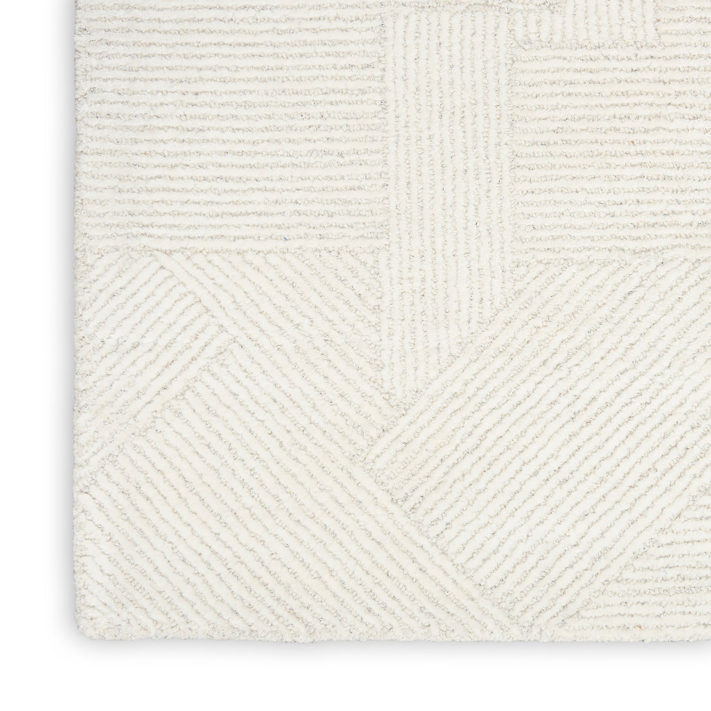 Michael Amini Ma30 Star 5'3" x 7'3" Ivory Modern Indoor Rug
