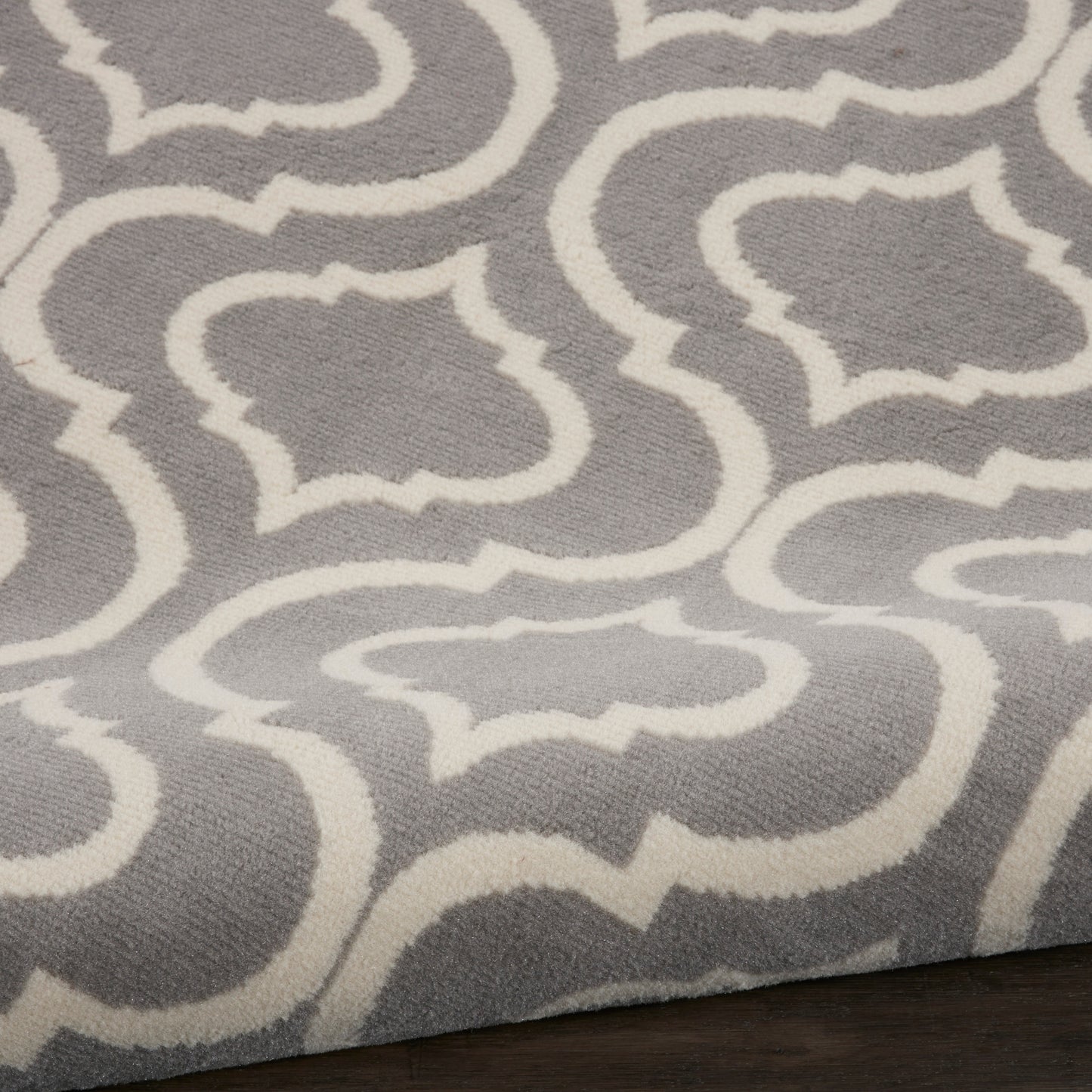 Nourison Jubilant 8' x Round Grey Contemporary Indoor Rug