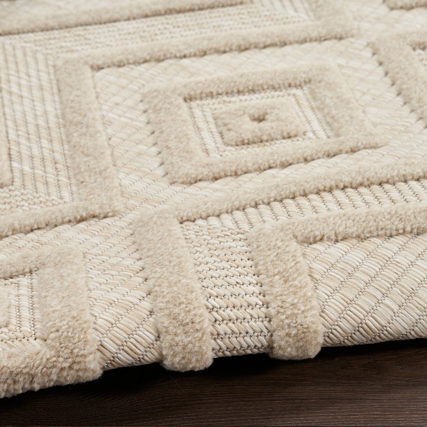 Nourison Versatile 2' x 6' Cream Modern Rug