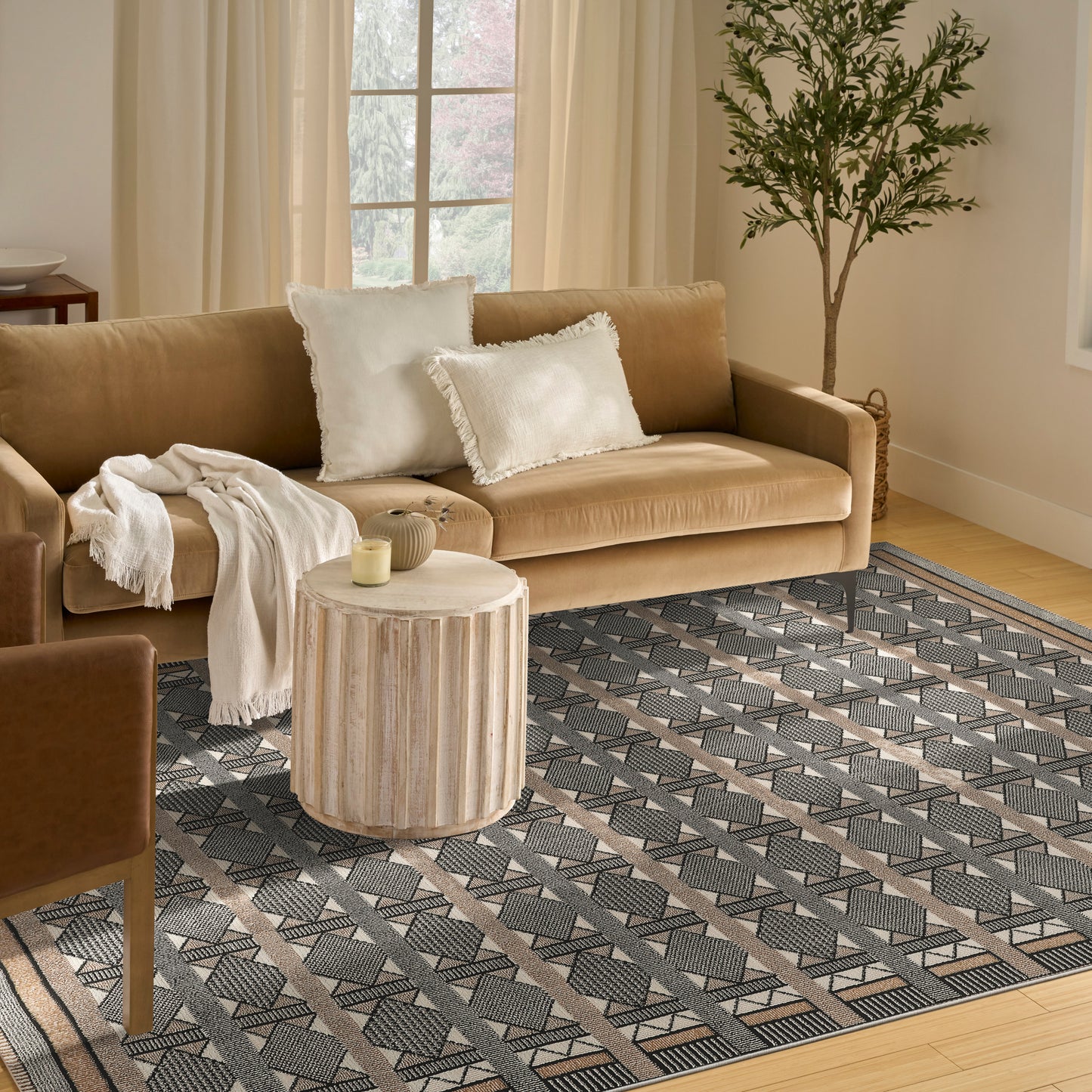 Nourison Nordic 8' x 10' Ivory Multicolor Modern Indoor Rug