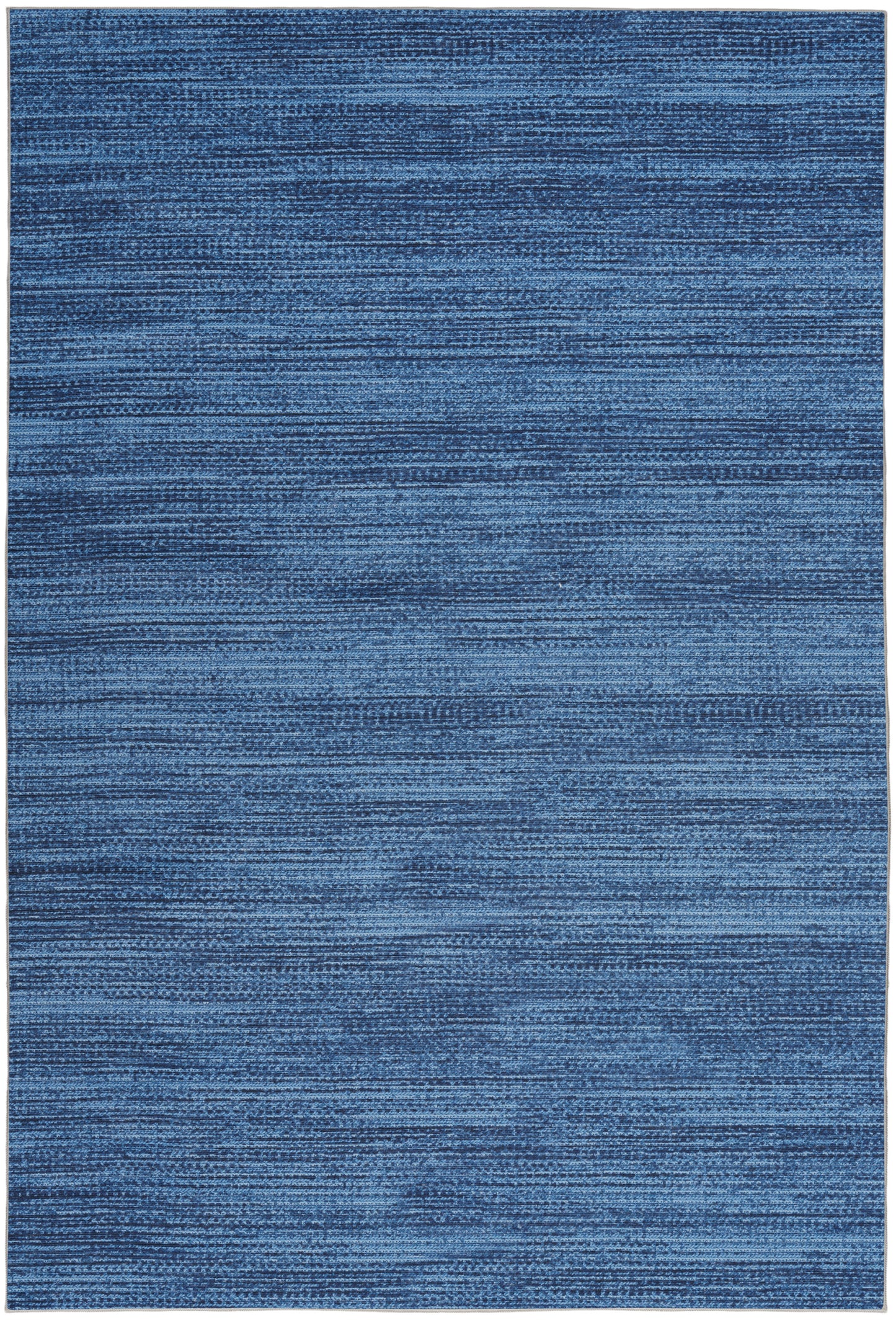 Nourison Nourison Washables 4' x 6' Blue Modern Indoor Rug