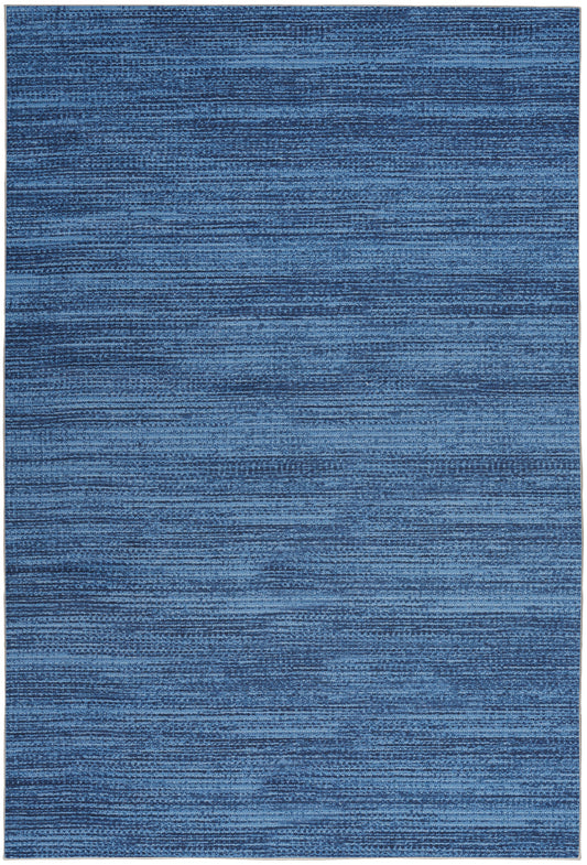Nourison Nourison Washables 4' x 6' Blue Modern Indoor Rug