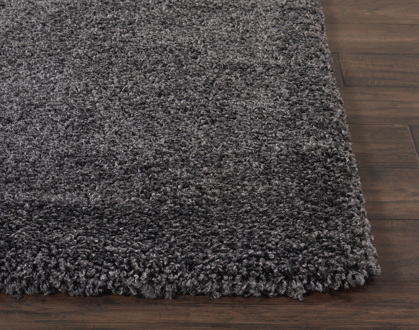 Nourison Malibu Shag 3' x 5' Dark Grey Shag Indoor Rug