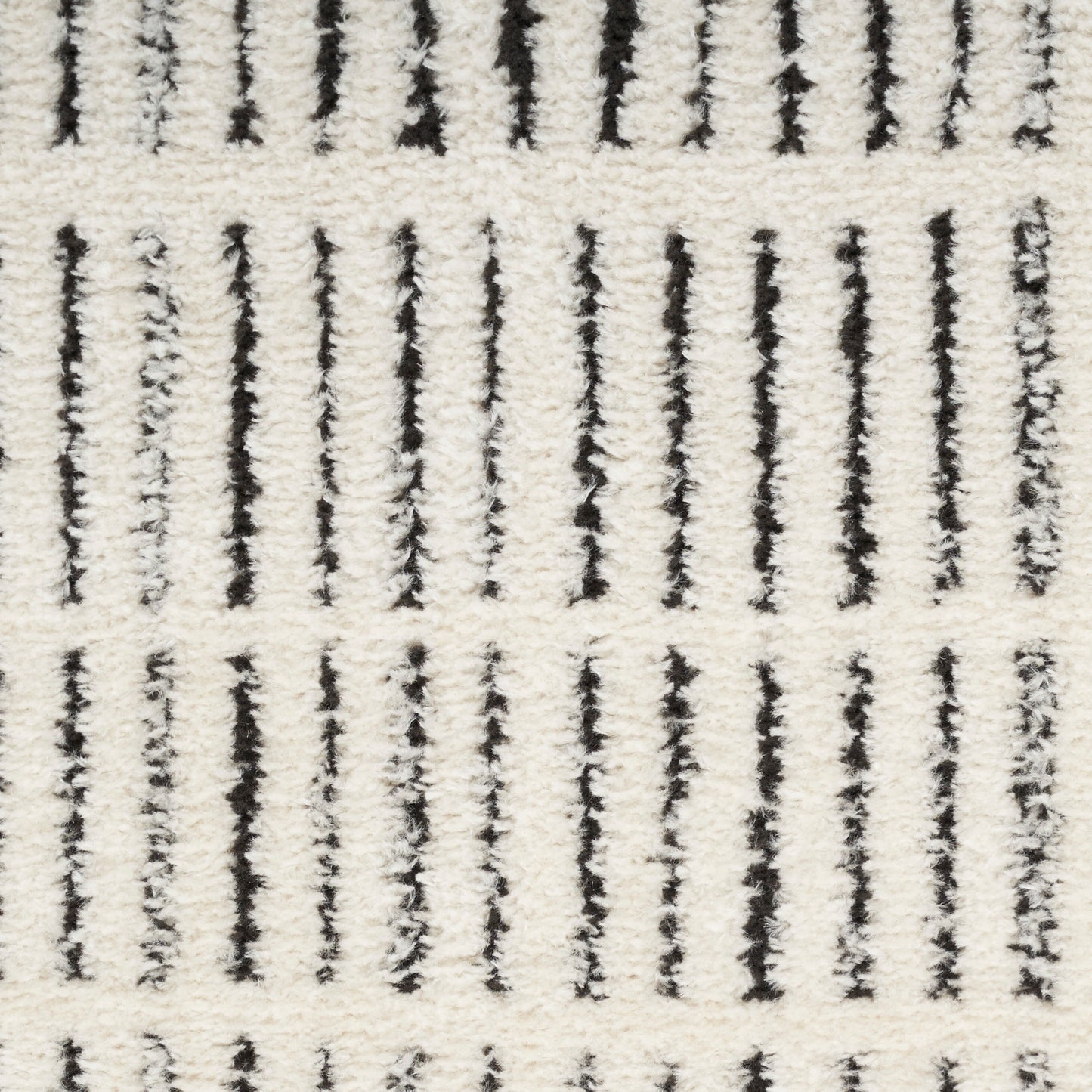 Nourison Modern Comfort 5'3" x 7' Ivory Black Scandinavian Indoor Rug