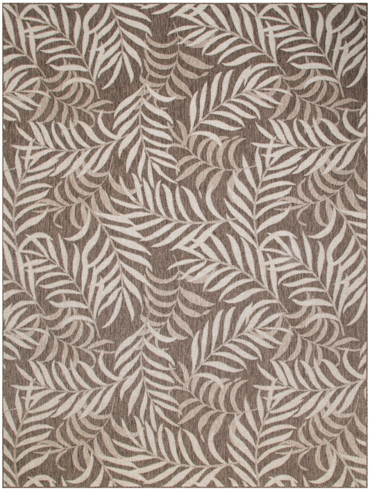 Nourison Garden Oasis 10' x 14' Mocha Tropical Rug