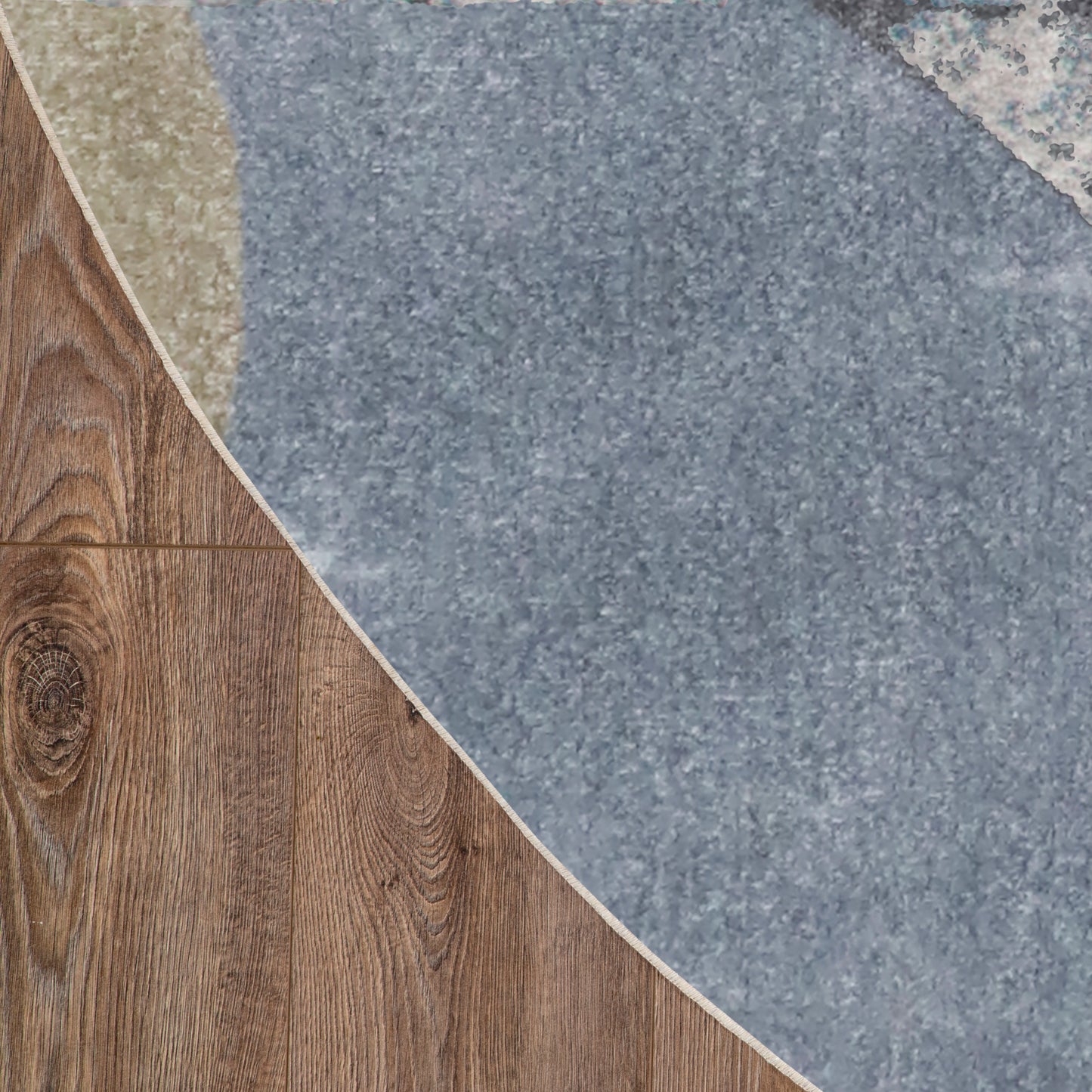 Nourison Astra Machine Washable 7'10" x Round Sky Blue Kids Indoor Rug