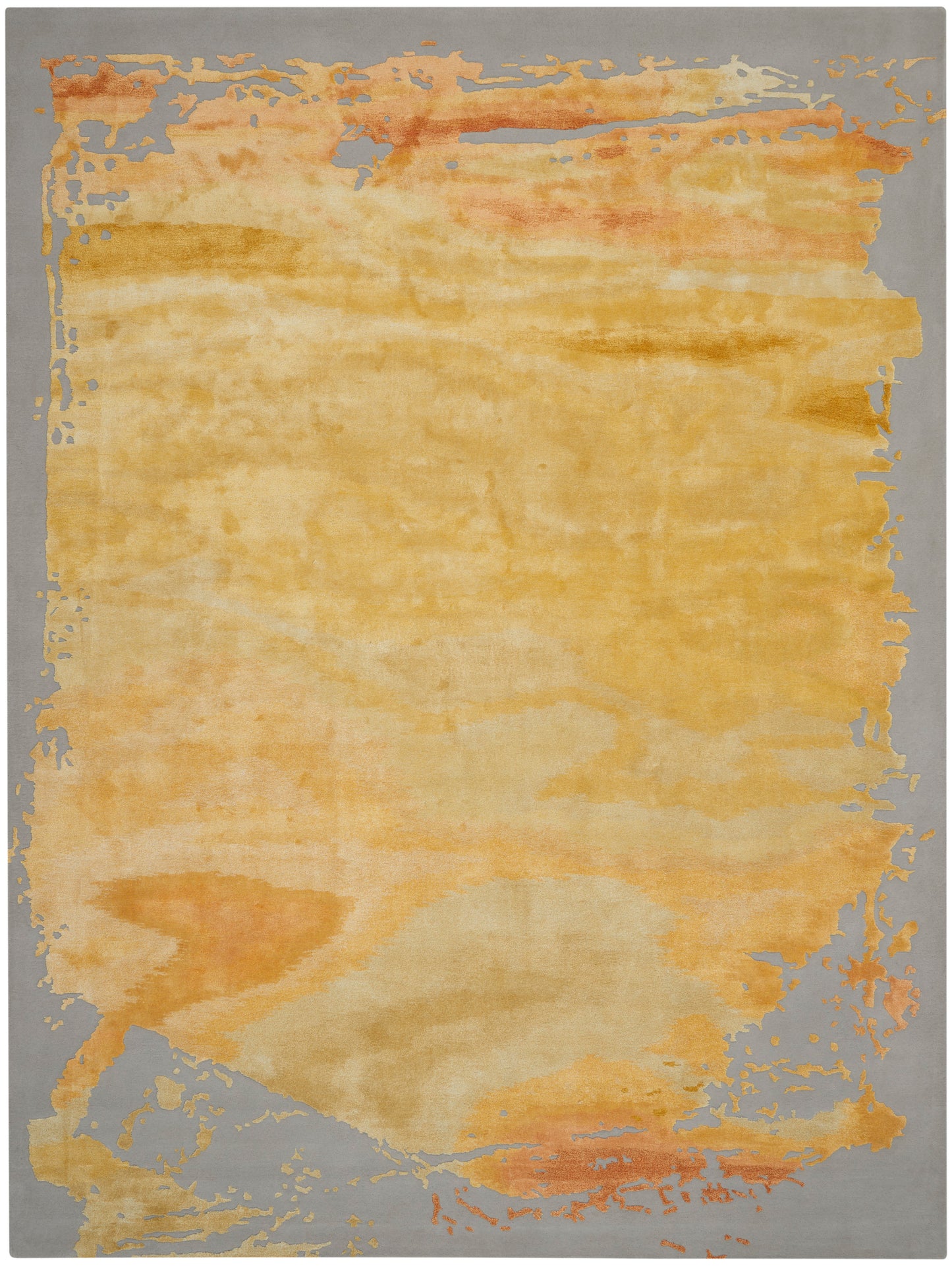 Nourison Prismatic 8'6" x 11'6" Grey Gold Modern Indoor Rug