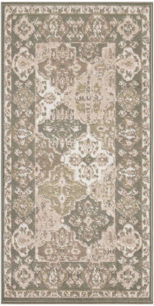 Nourison Grafix 2' x 4' Green Vintage Indoor Rug