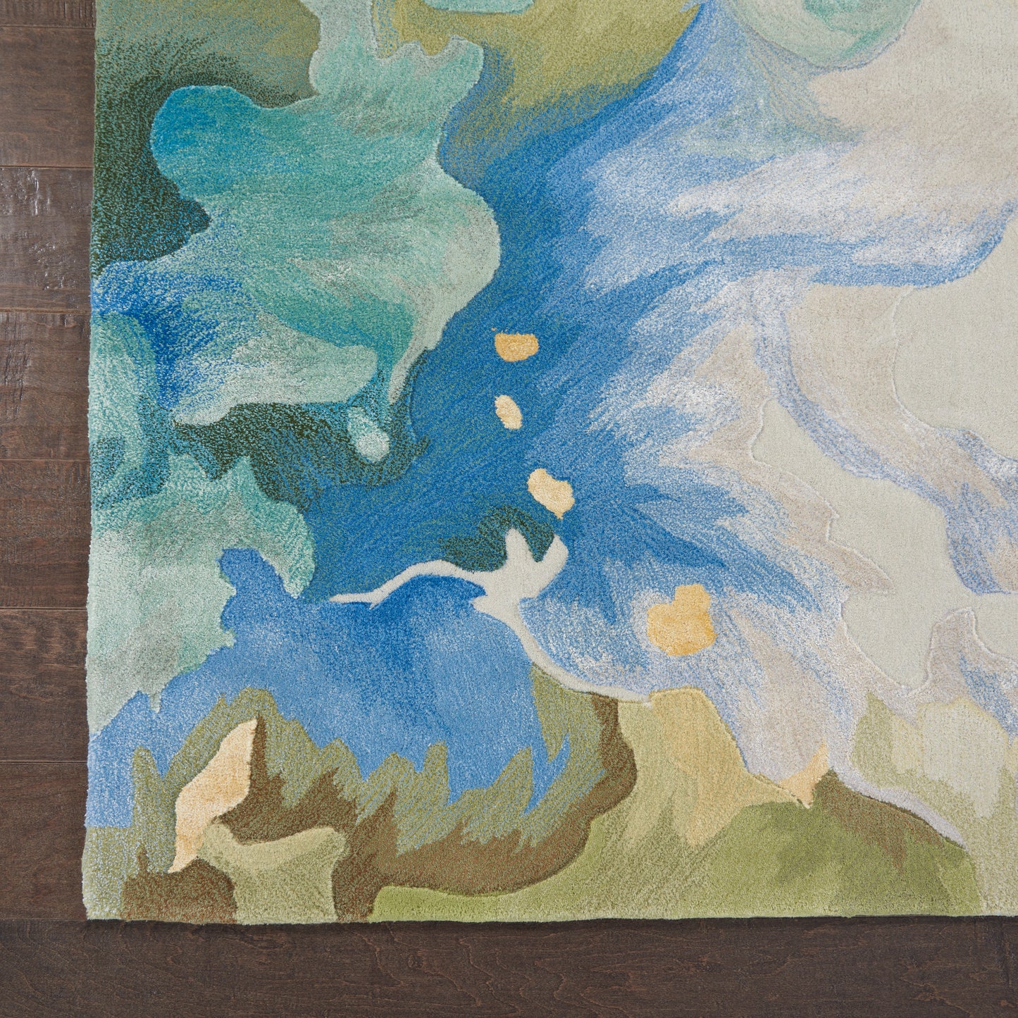 Nourison Prismatic 12' x 15' Seafoam Modern Indoor Rug