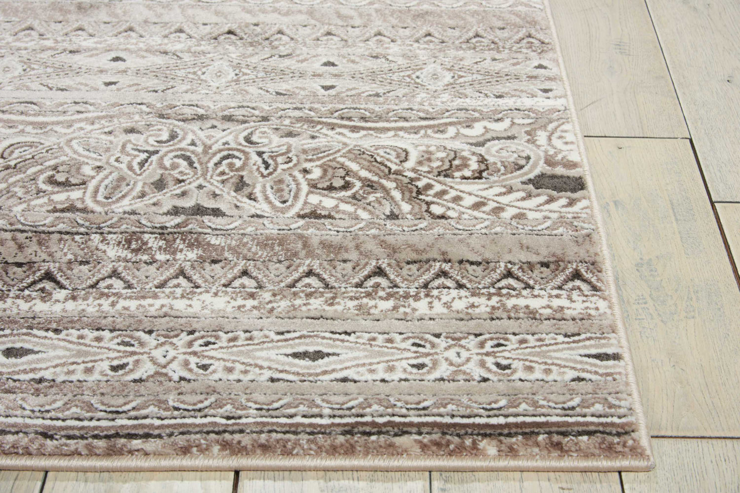 Nourison Karma 9'3" x 12'9" Beige Vintage Indoor Rug