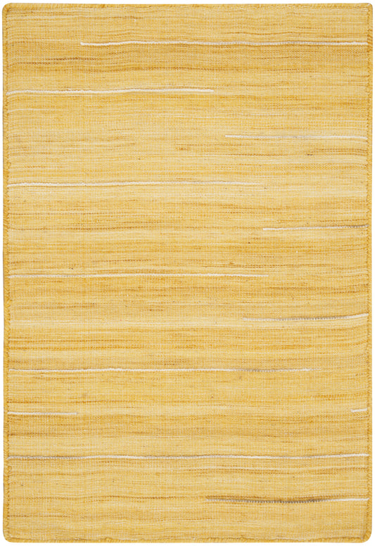 Nourison Interweave 2' x 3' Yellow Modern Indoor Rug