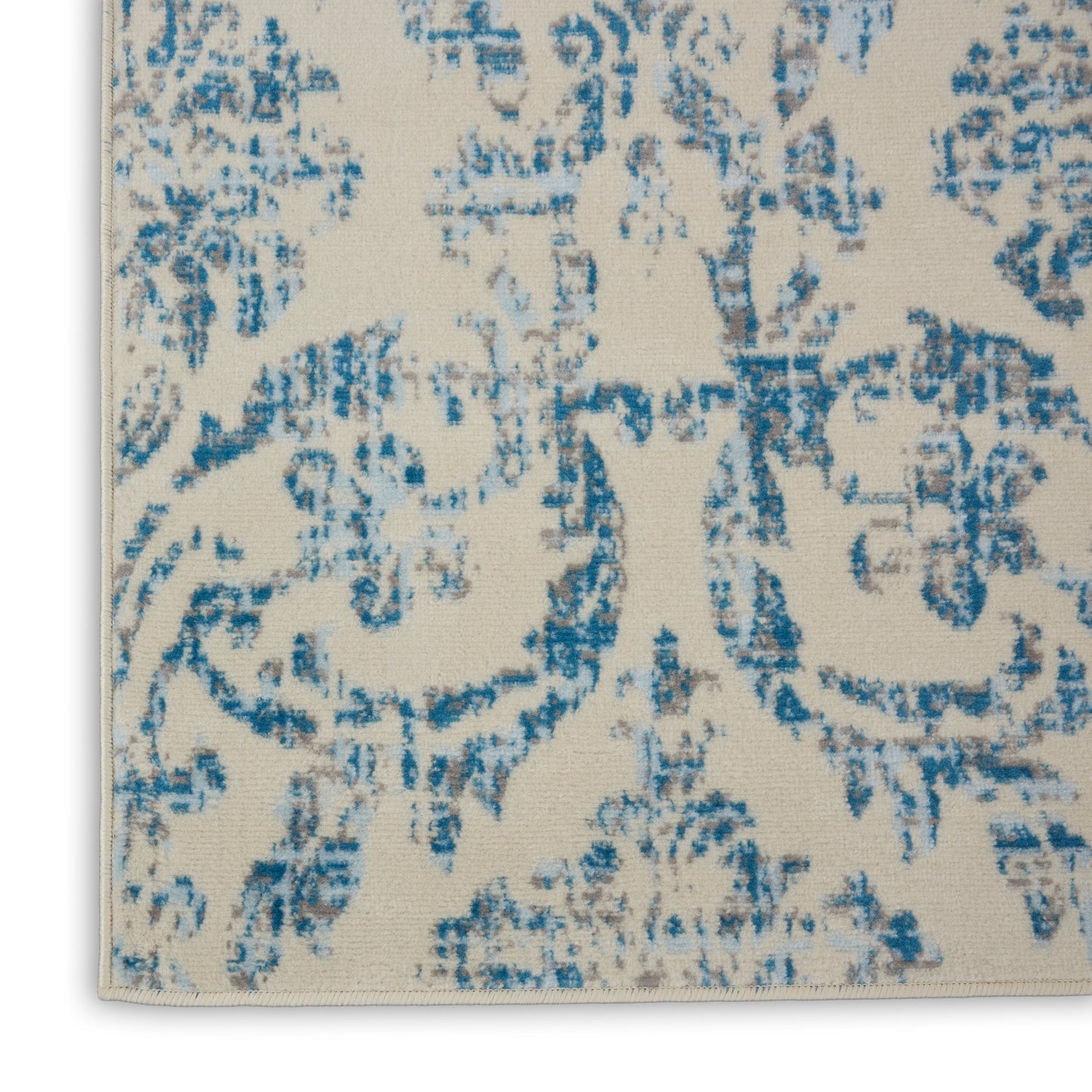 Nourison Jubilant 8'6" x 12' Ivory Blue Vintage Indoor Rug