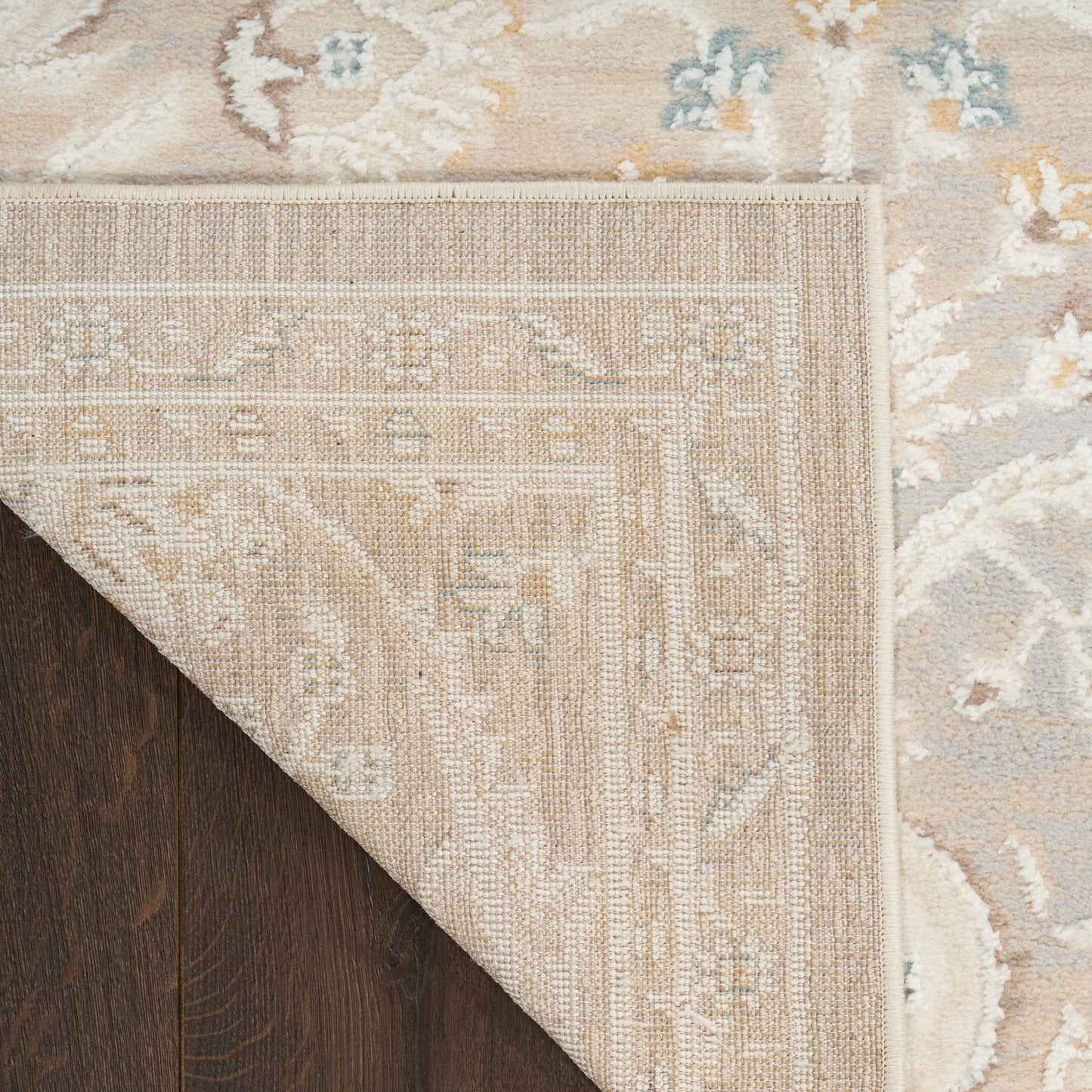 Nourison Isla 5'3" x 7' Light Grey Vintage Indoor Rug