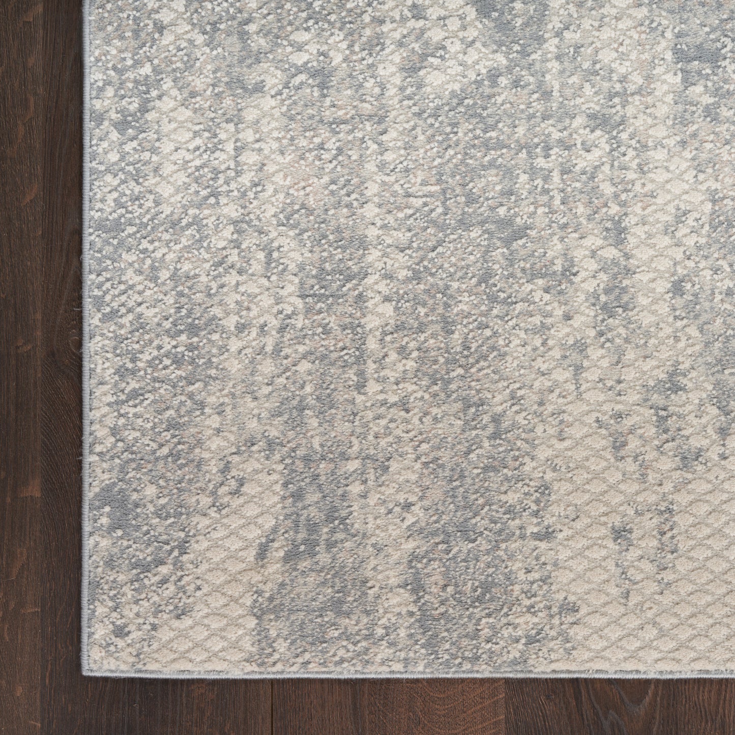Nourison Exhale 2'2" x 7'6" Light Grey Modern Indoor Rug
