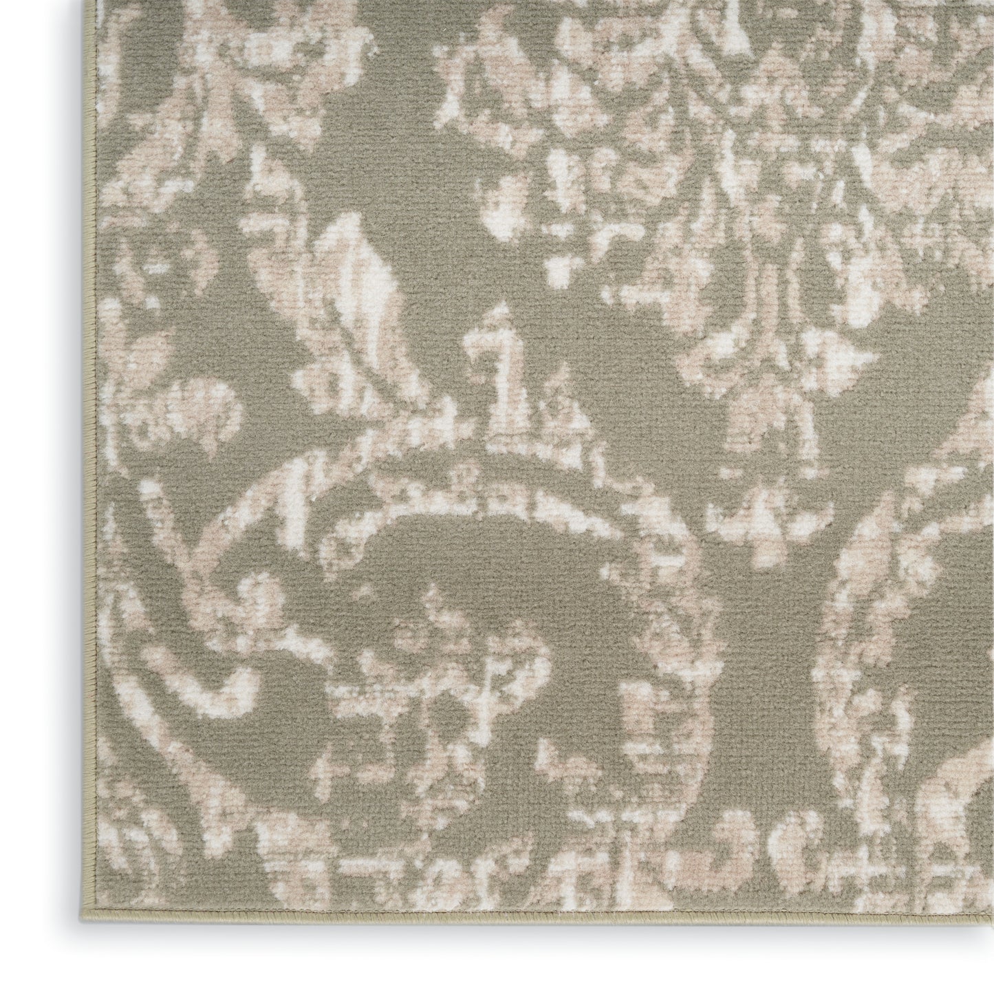 Nourison Jubilant 2'3" x 7'3" Olive Vintage Indoor Rug