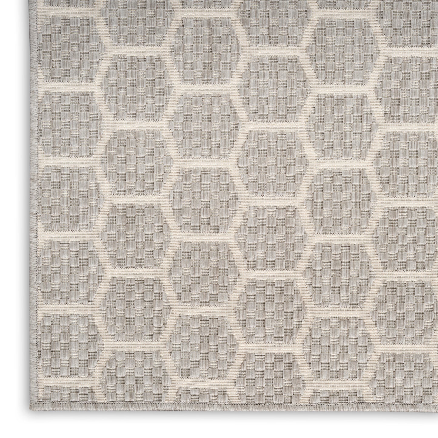 Nourison Twist Reversible 10' x 14' Grey Modern Rug