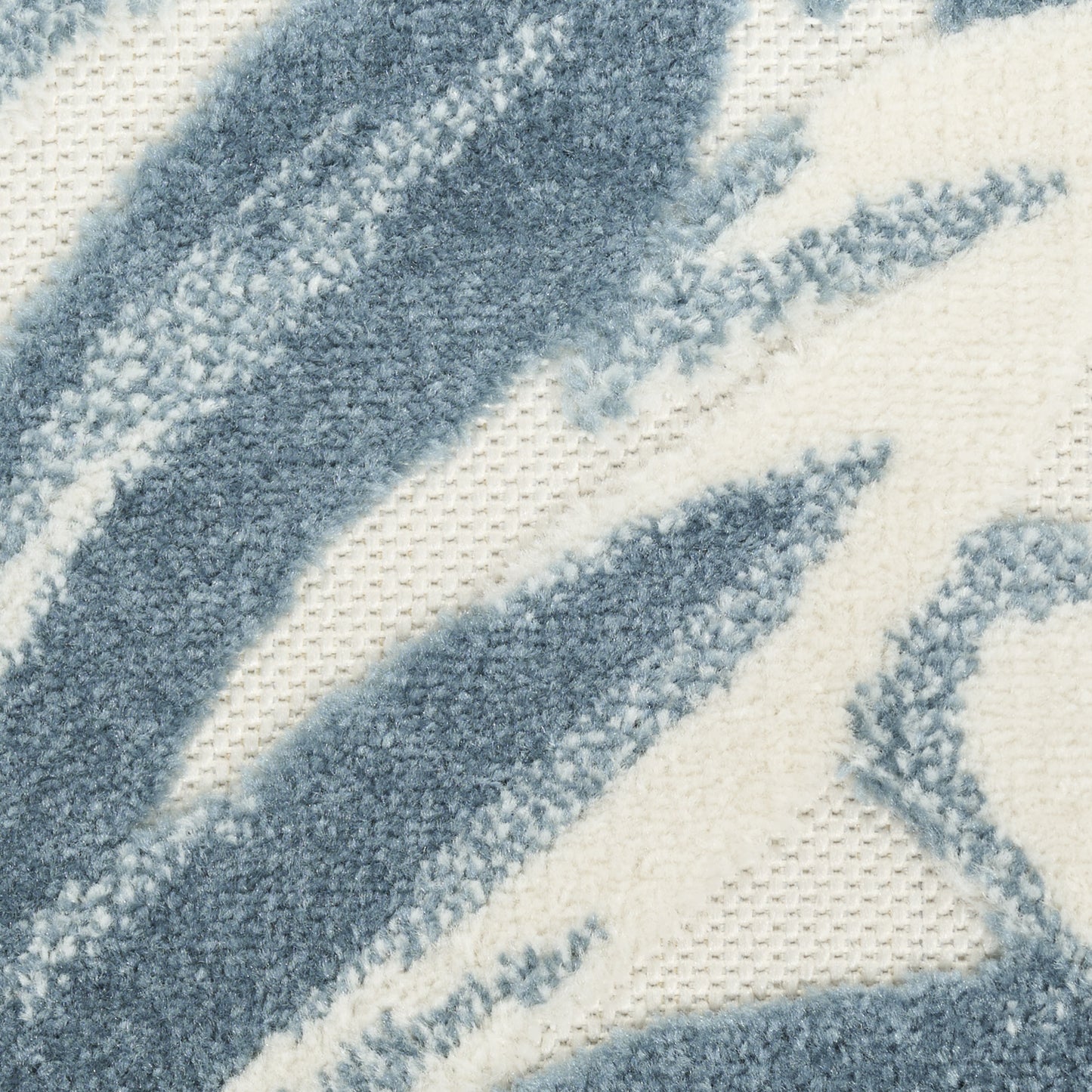 Nourison Aloha 2'8" x 4' Ivory Blue Modern Rug