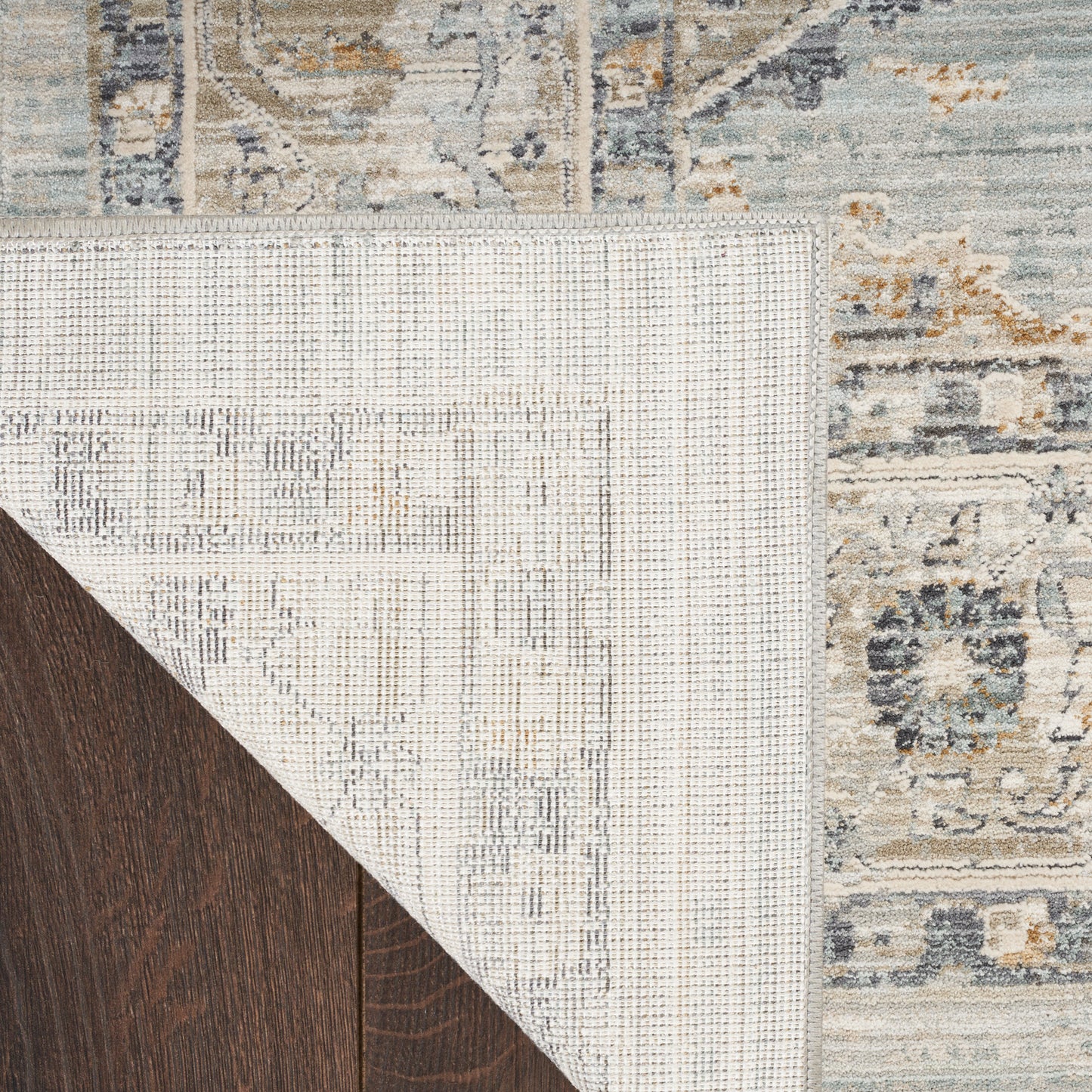 Nourison Lynx 2'3" x 10' Light Blue Vintage Indoor Rug