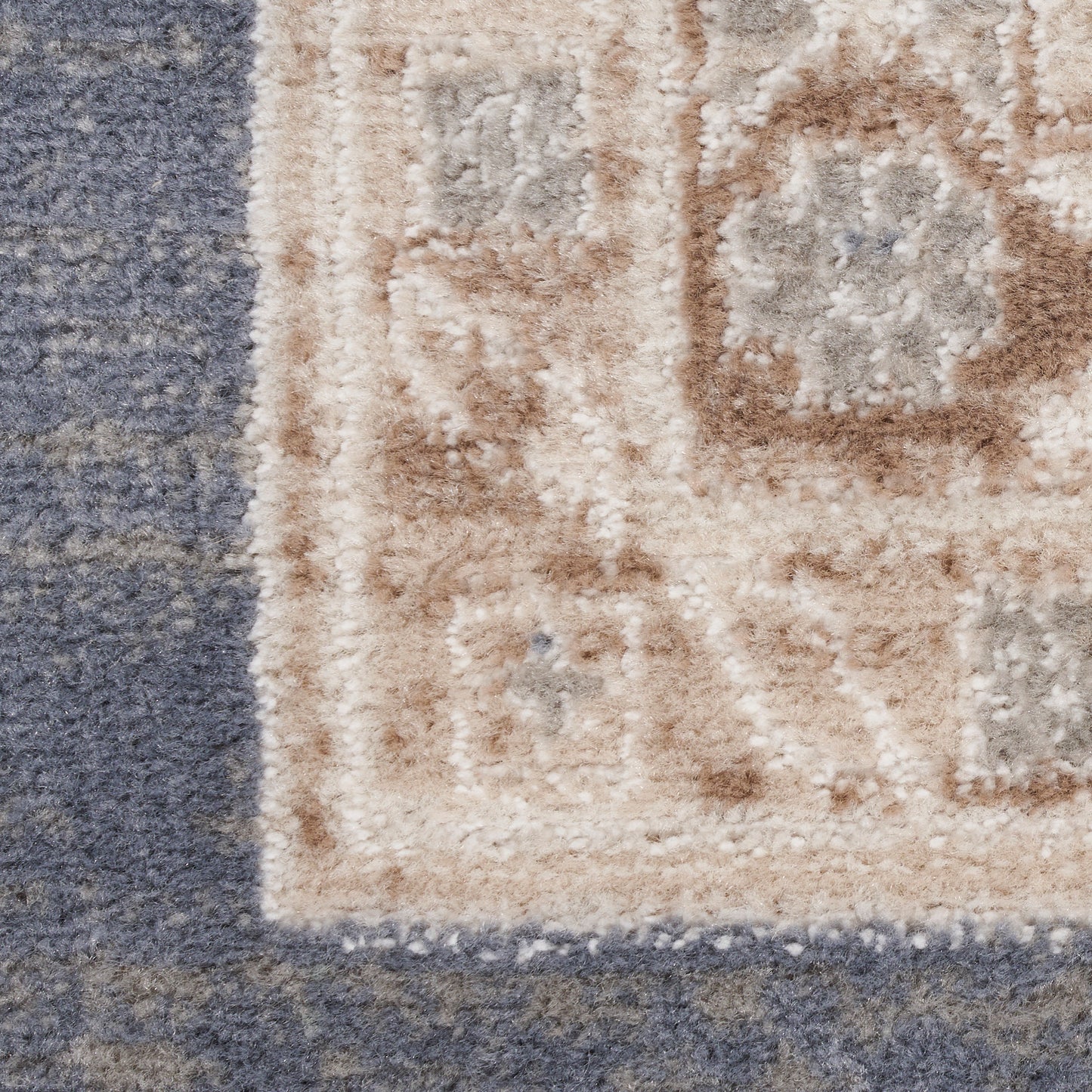 Nourison Serenity Home 3'11" x 5'11" Ivory Blue Vintage Indoor Rug