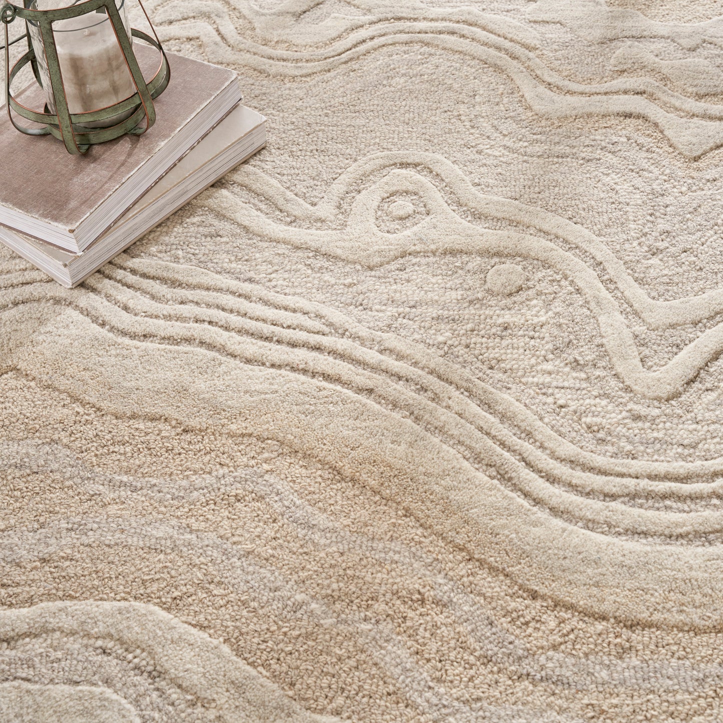 Nourison Graceful 8'6" x 11'6" Beige Modern Indoor Rug