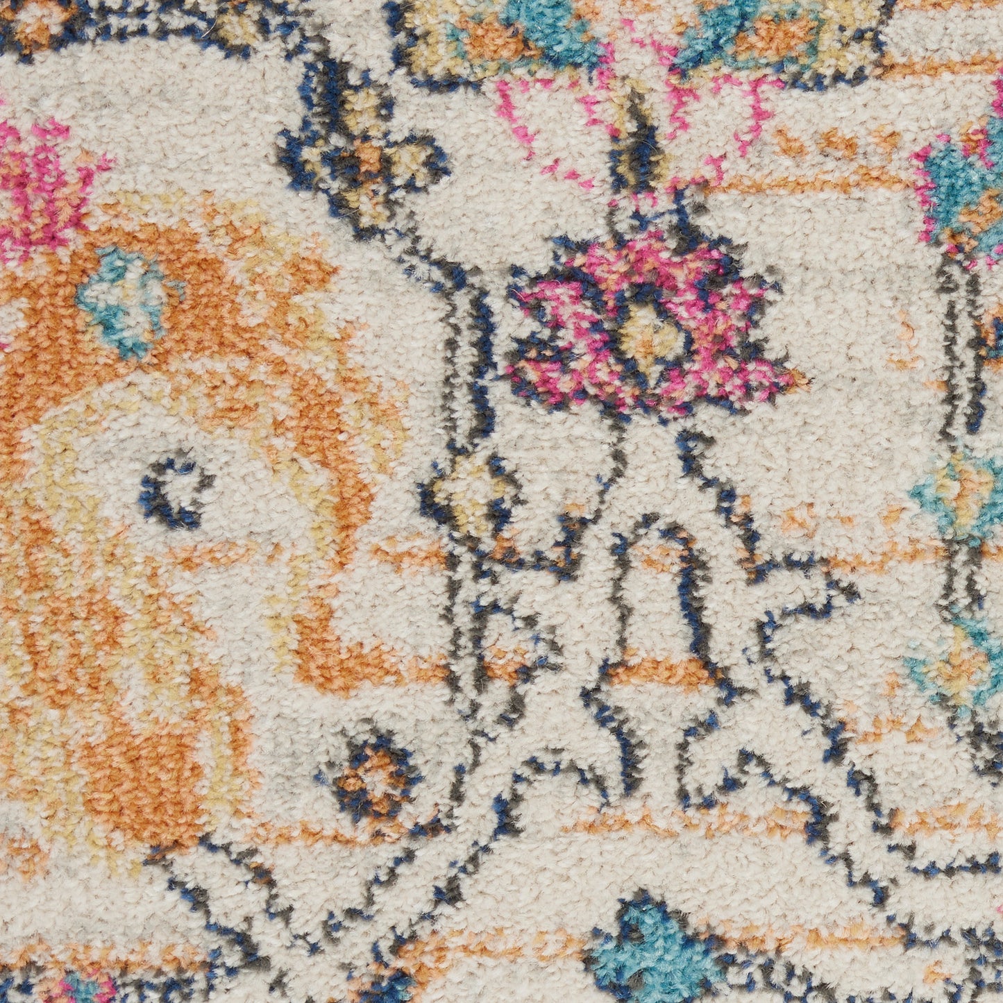 Nourison Passion 2'2" x 7'6" Ivory/Multi Bohemian Indoor Rug