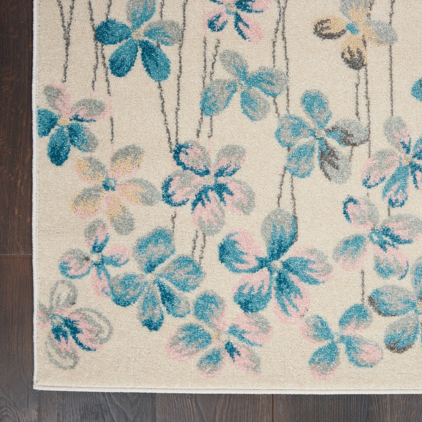 Nourison Tranquil 8'10" x 11'10" Ivory Contemporary Indoor Rug