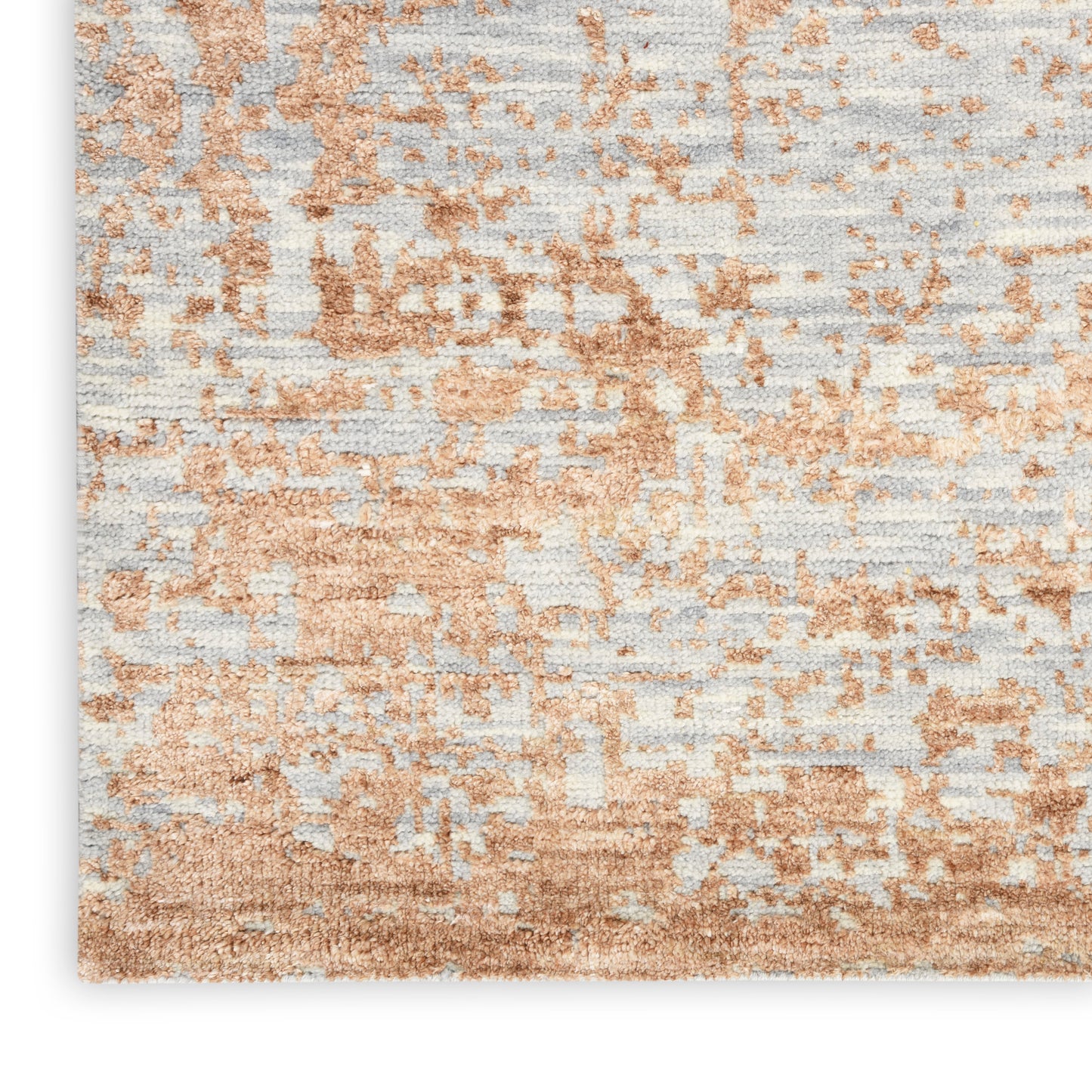 Nourison Luna 7'9" x 9'9" Blue Mocha Modern Indoor Rug