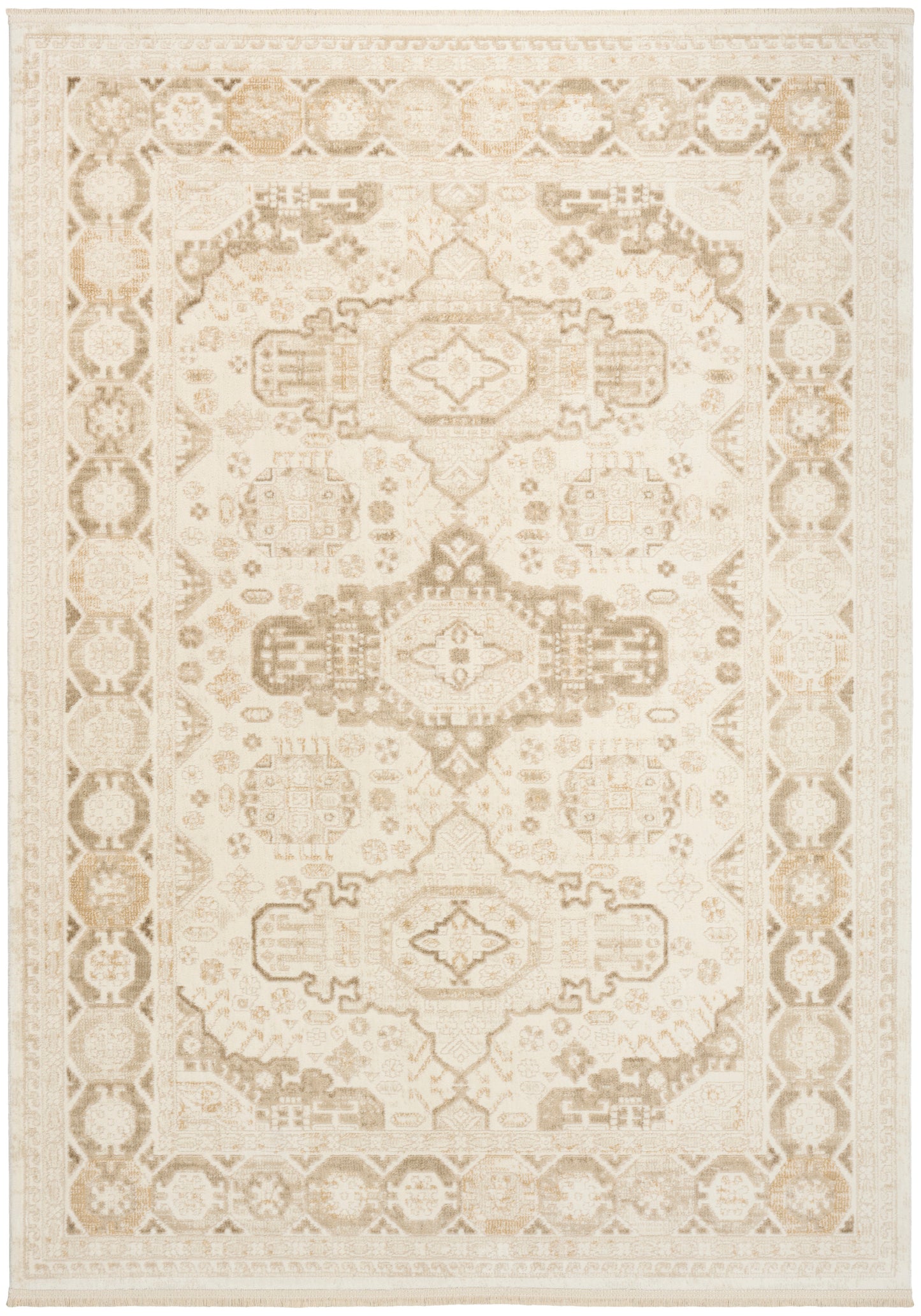 Nourison Pardis 5'3" x 7' Ivory Beige Vintage Indoor Rug