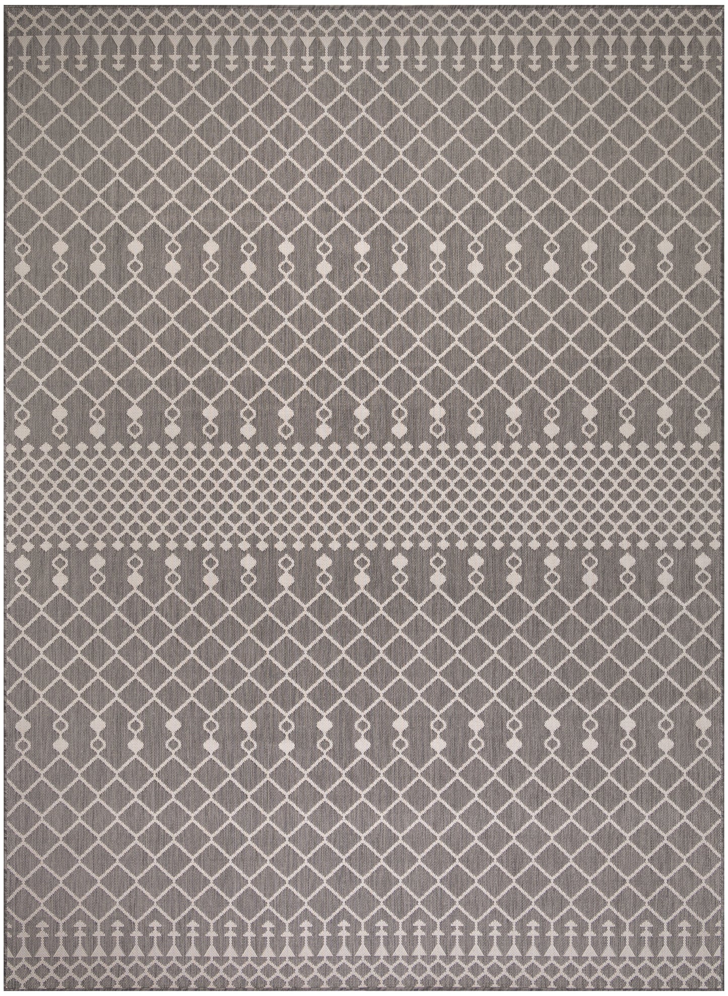 Nourison Positano 9' x 12' Charcoal Modern Rug