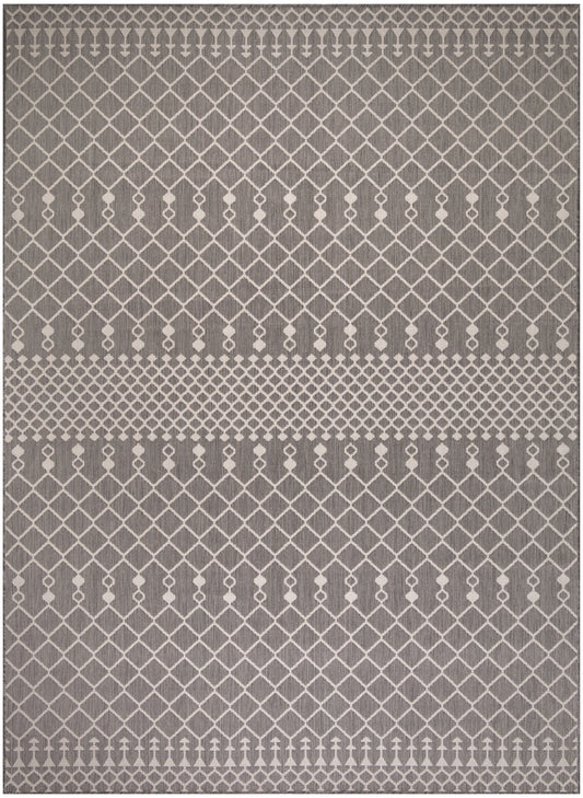 Nourison Positano 9' x 12' Charcoal Modern Rug