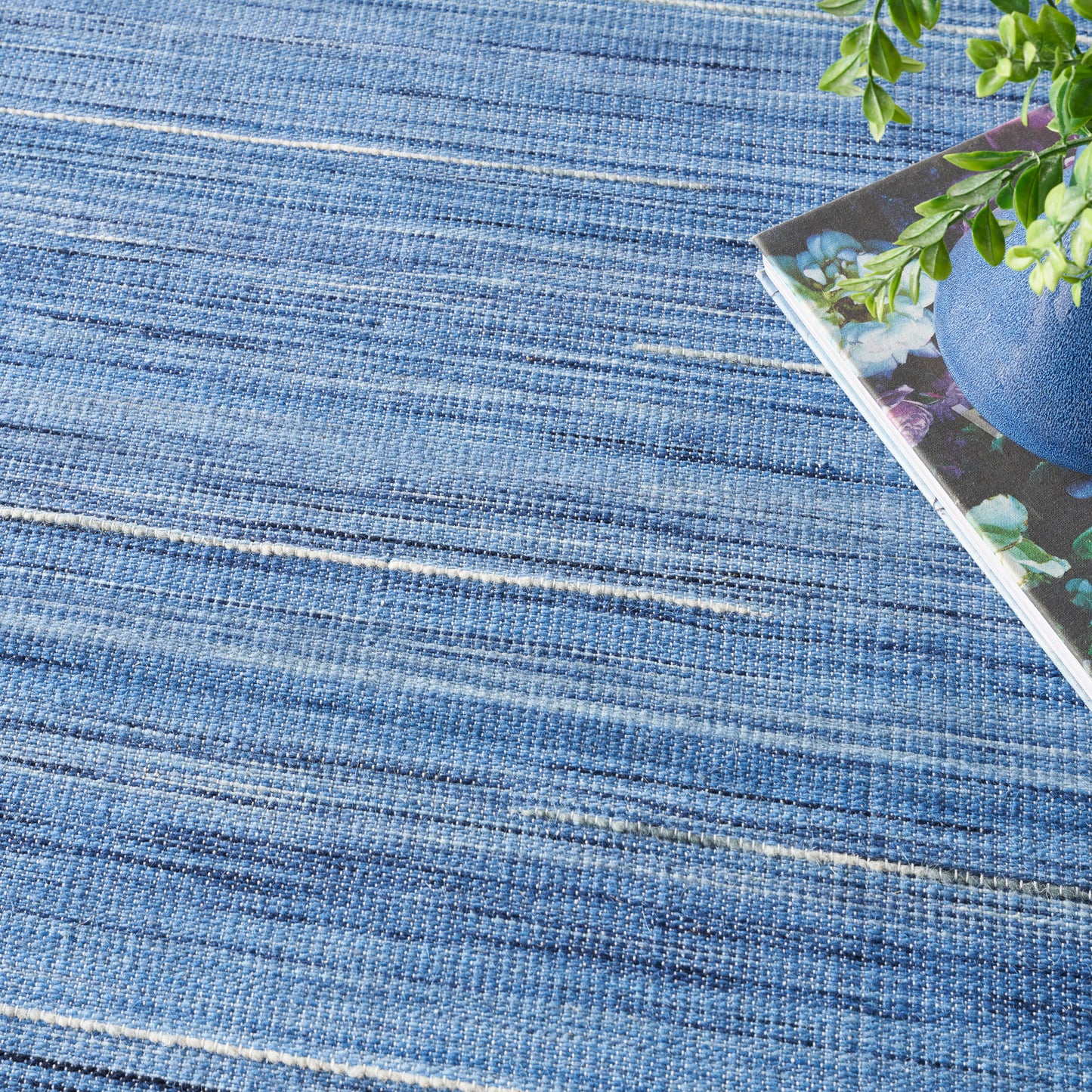Nourison Interweave 6' x 9' Denim Modern Indoor Rug