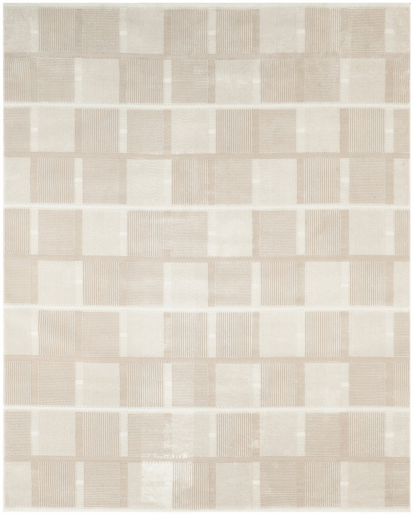 Nourison Nordic 8' x 10' Ivory Taupe Modern Indoor Rug