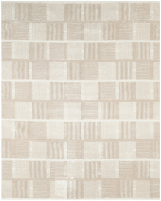 Nourison Nordic 8' x 10' Ivory Taupe Modern Indoor Rug