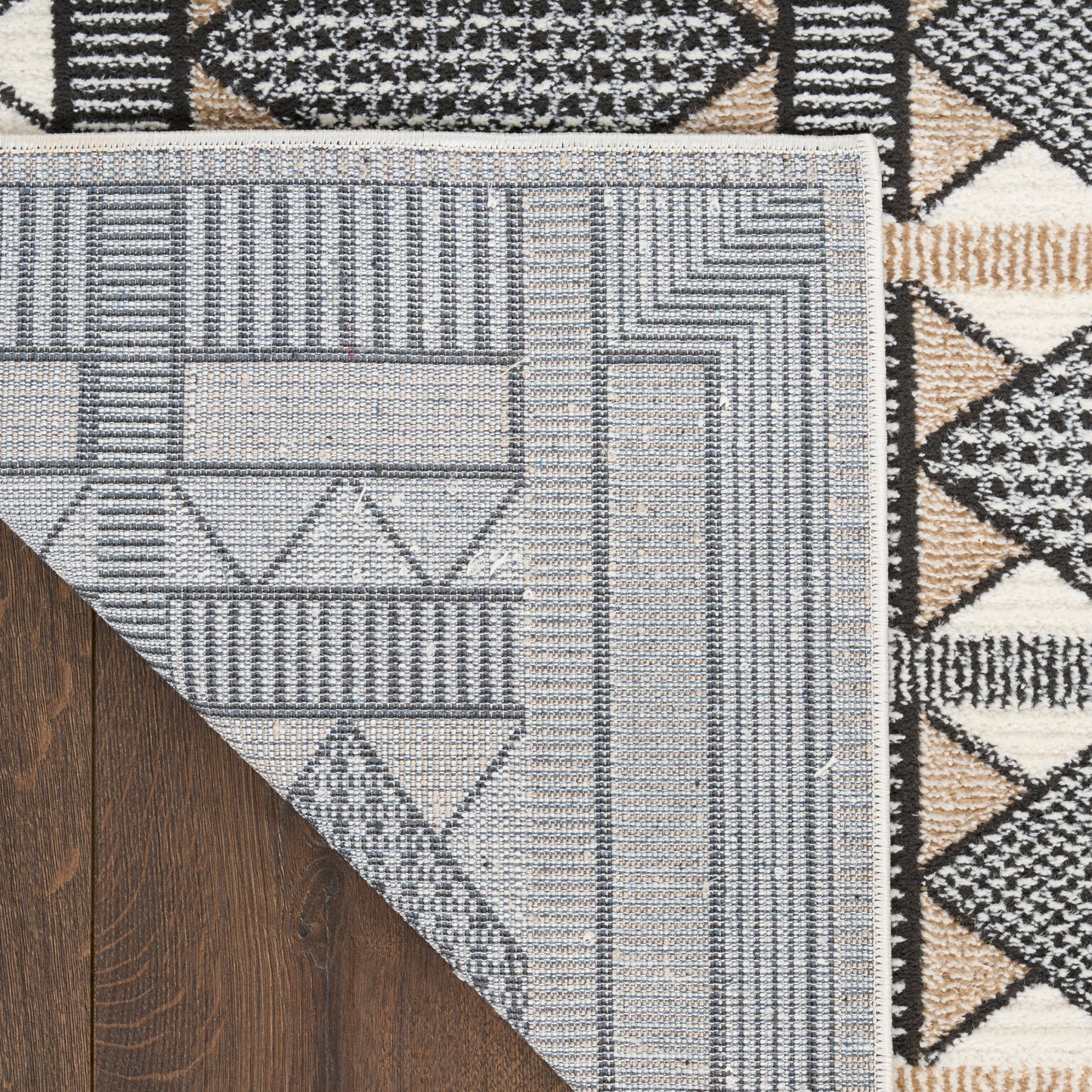 Nourison Nordic 4' x 6' Ivory Multicolor Modern Indoor Rug