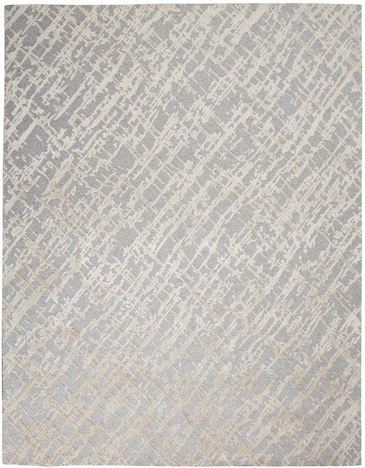 Nourison Divine 9'9" x 13'9" Sand Storm Modern Indoor Rug