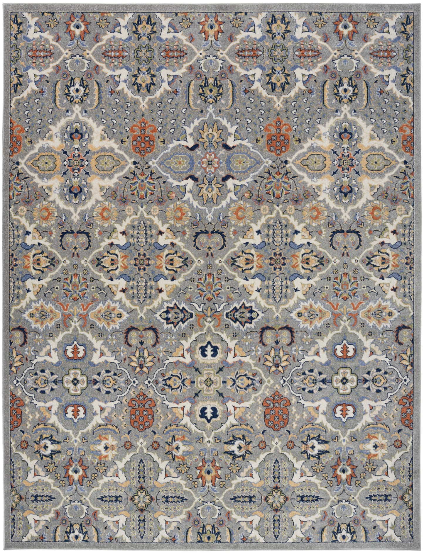 Nourison Allur 9' x 12' Grey Bohemian Indoor Rug