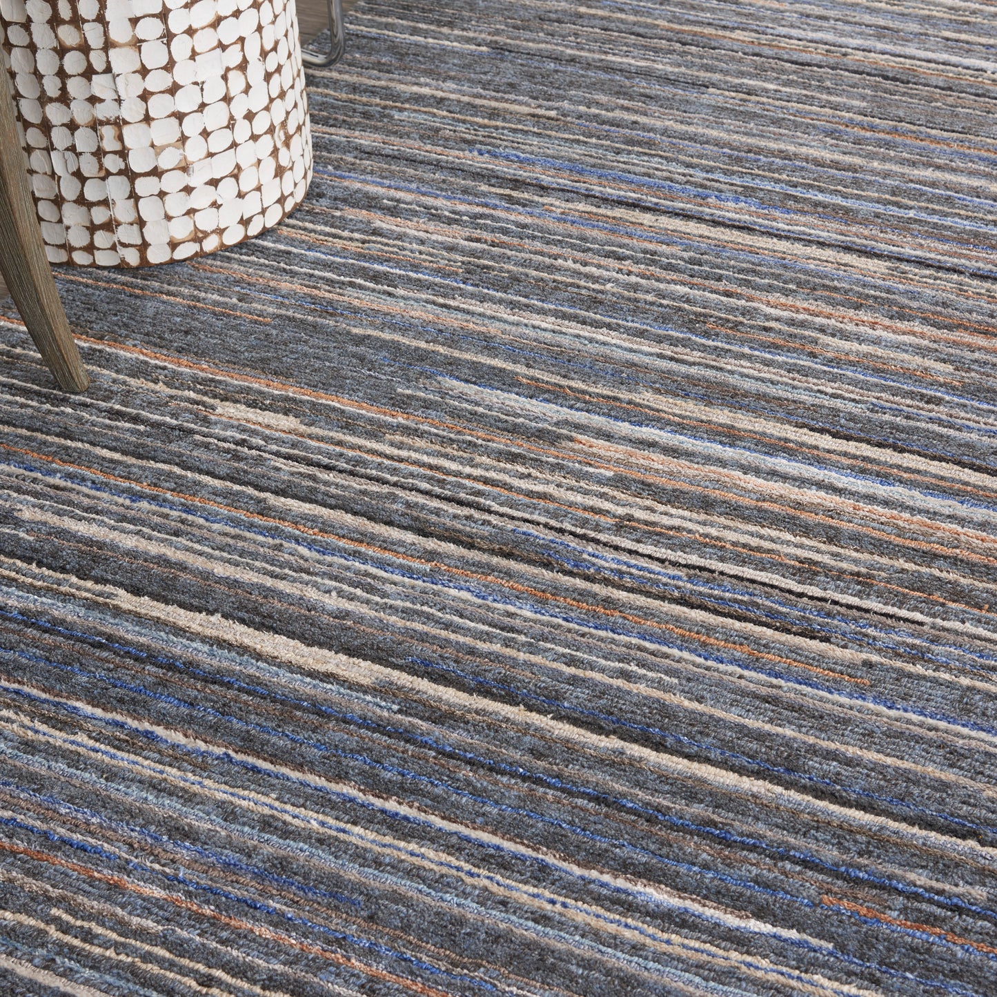 Nourison Plateau 7'9" x 9'9" Blue Modern Indoor Rug