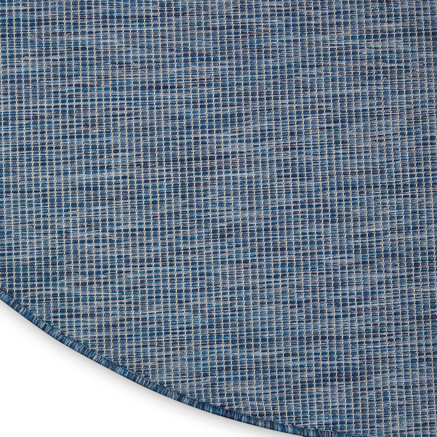 Nourison Positano 6' x Round Navy Blue Modern Rug