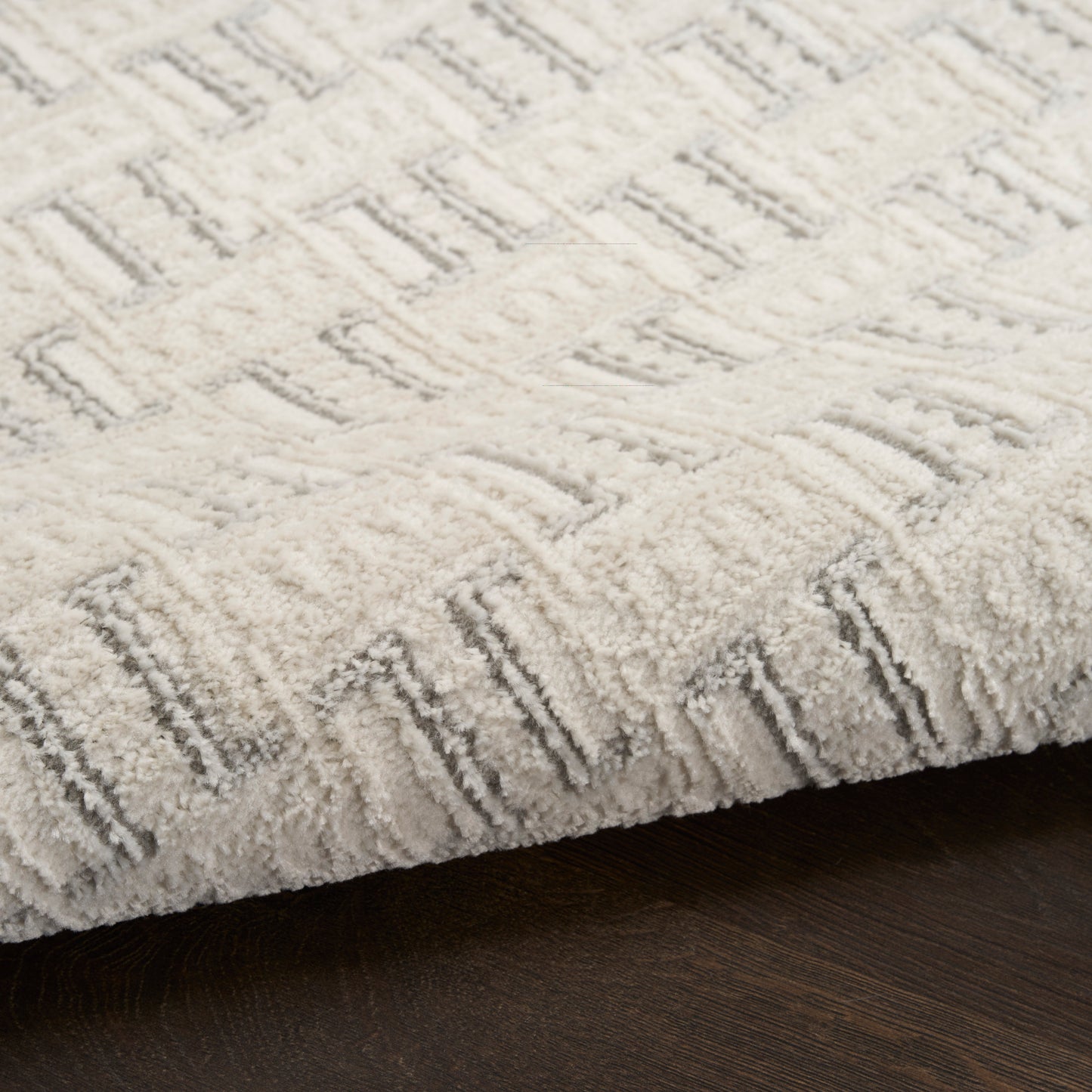 Nourison Nordic 5' x 7' Ivory Grey Scandinavian Indoor Rug
