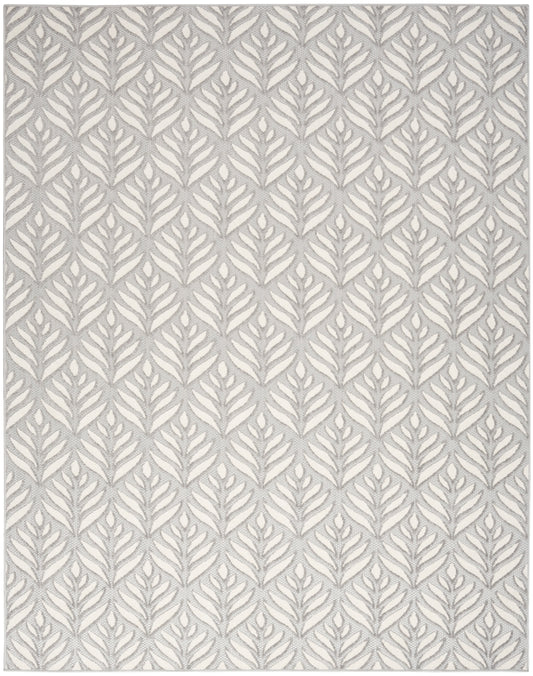 Nourison Aloha 3'6" x 5'6" Grey Tropical Rug