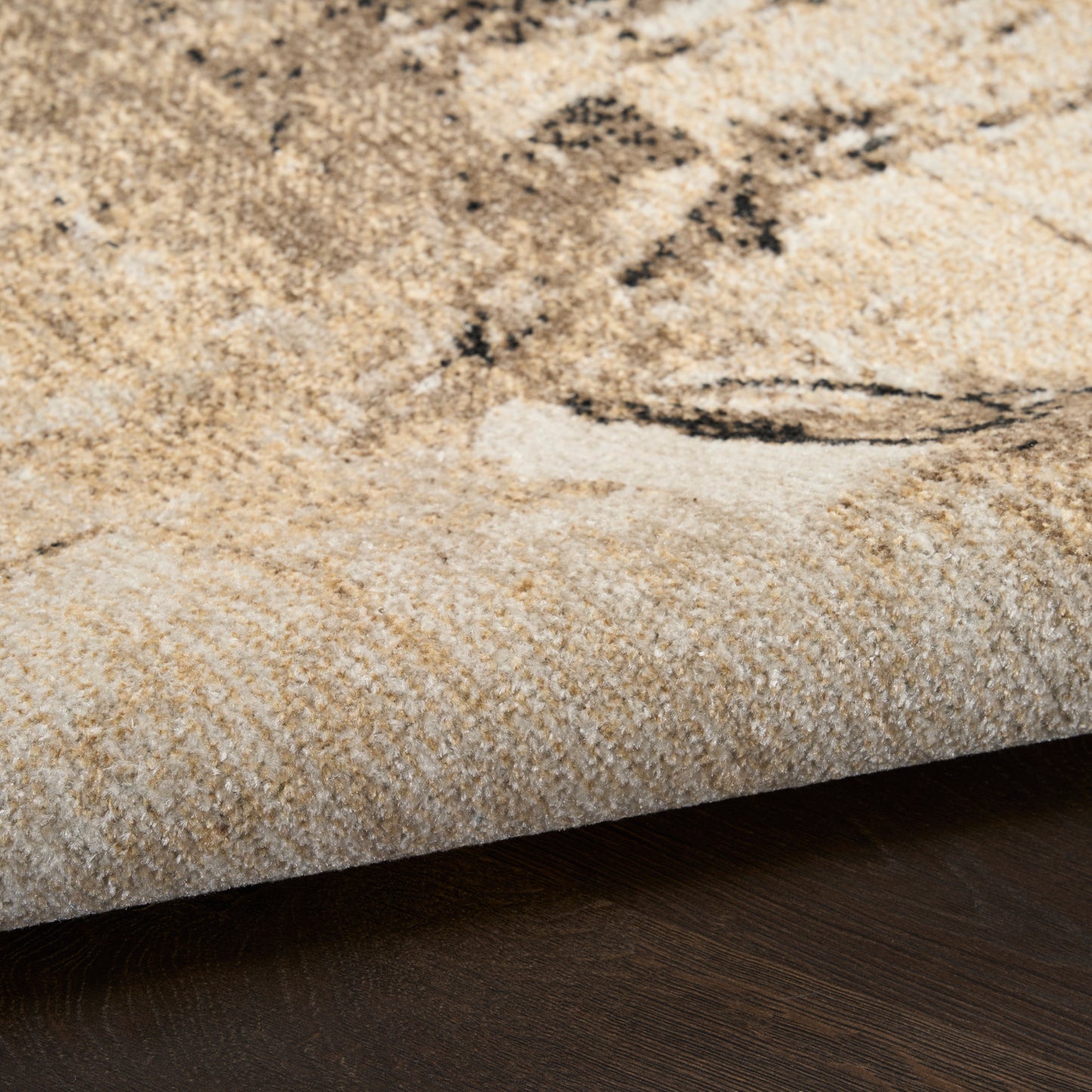Nourison Washable Decor 7'10" x 10' Mocha Modern Indoor Rug