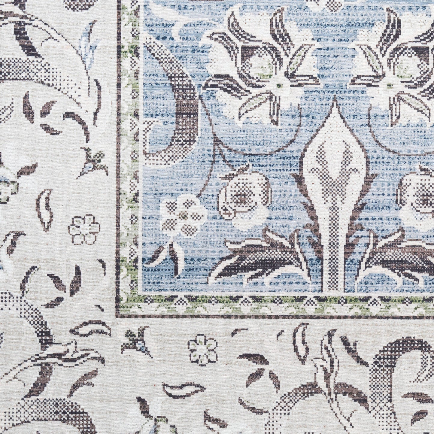 Nourison Vintage Home 6' x 9' Blue Bohemian Indoor Rug