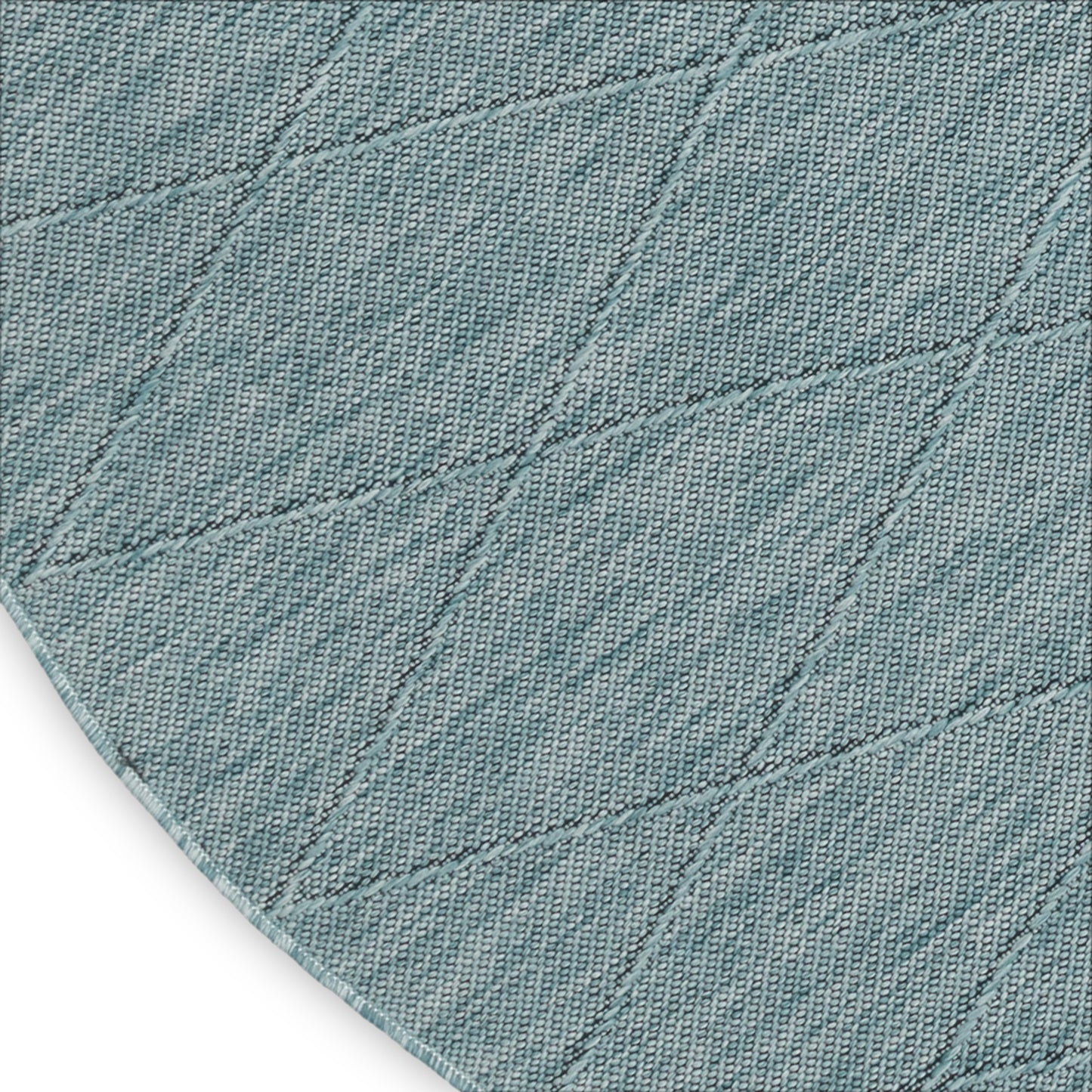 Nourison Washable Solutions 8' x Round Aqua Modern Rug