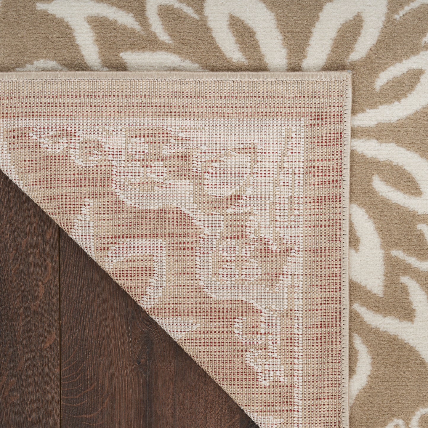 Nourison Jubilant 8'6" x 12' Taupe Farmhouse Indoor Rug