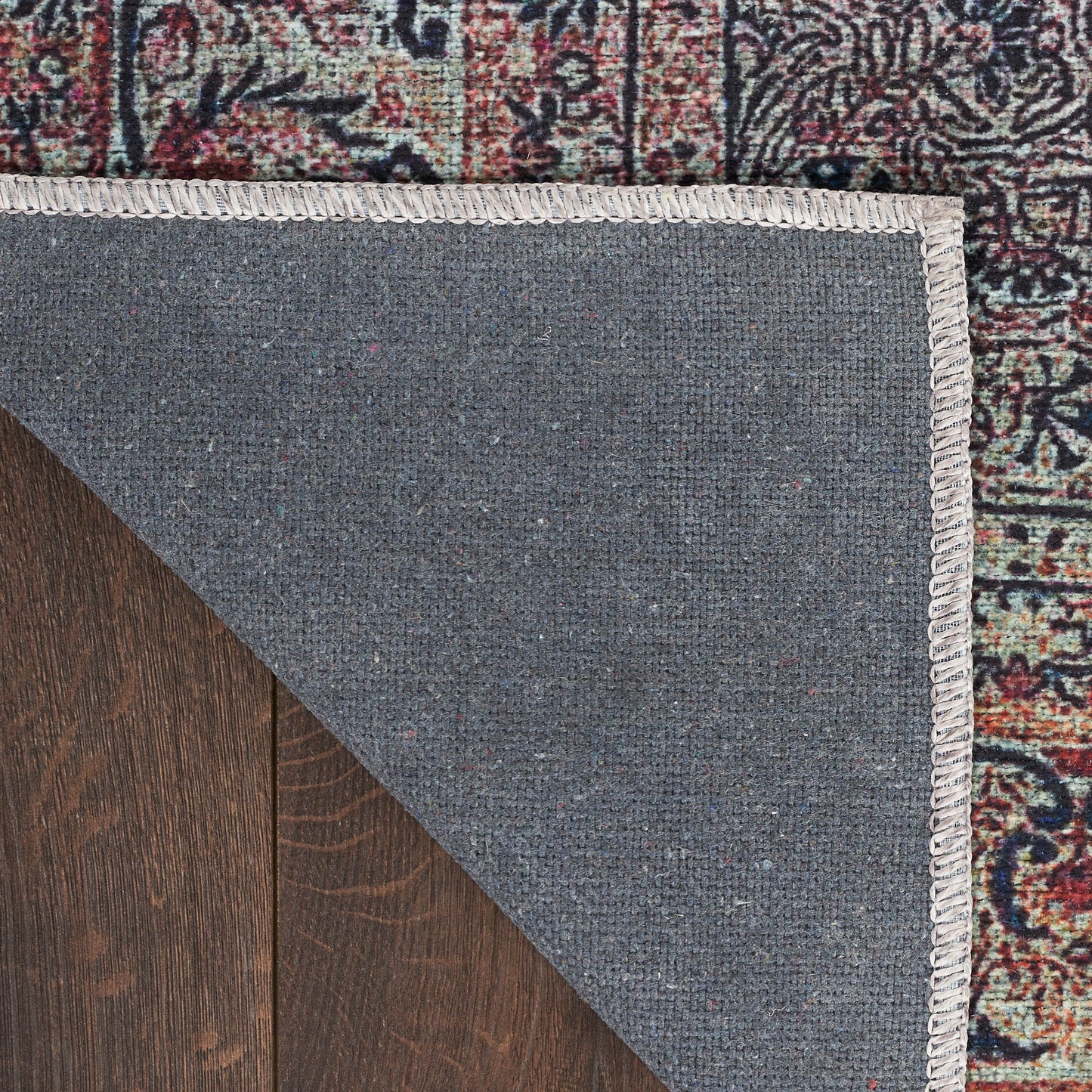 Nourison Grand Washables 4' x 6' Emerald Vintage Indoor Rug
