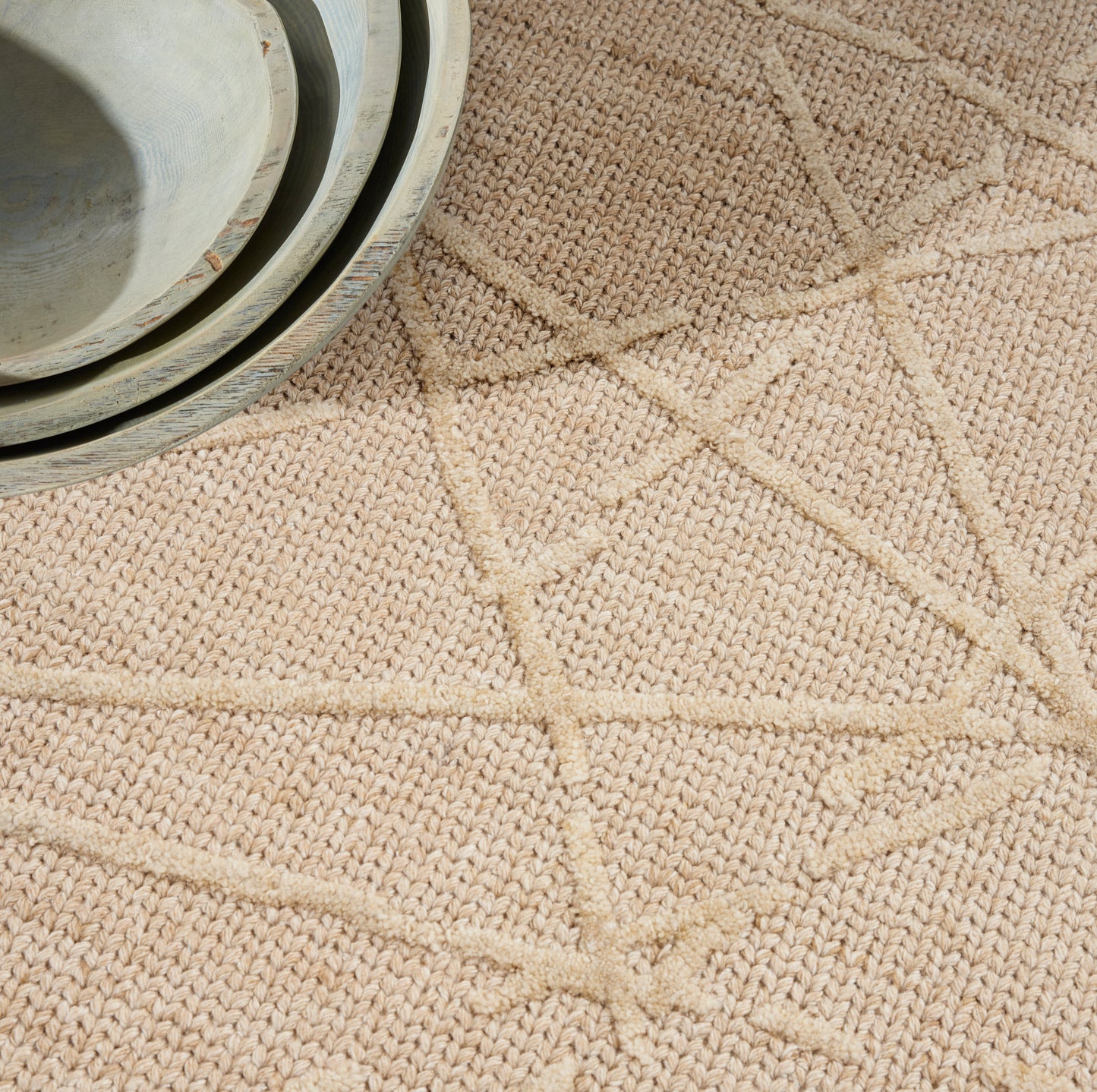 Calvin Klein CK044 Wander 9'9" x 13'9" Natural Modern Indoor Rug